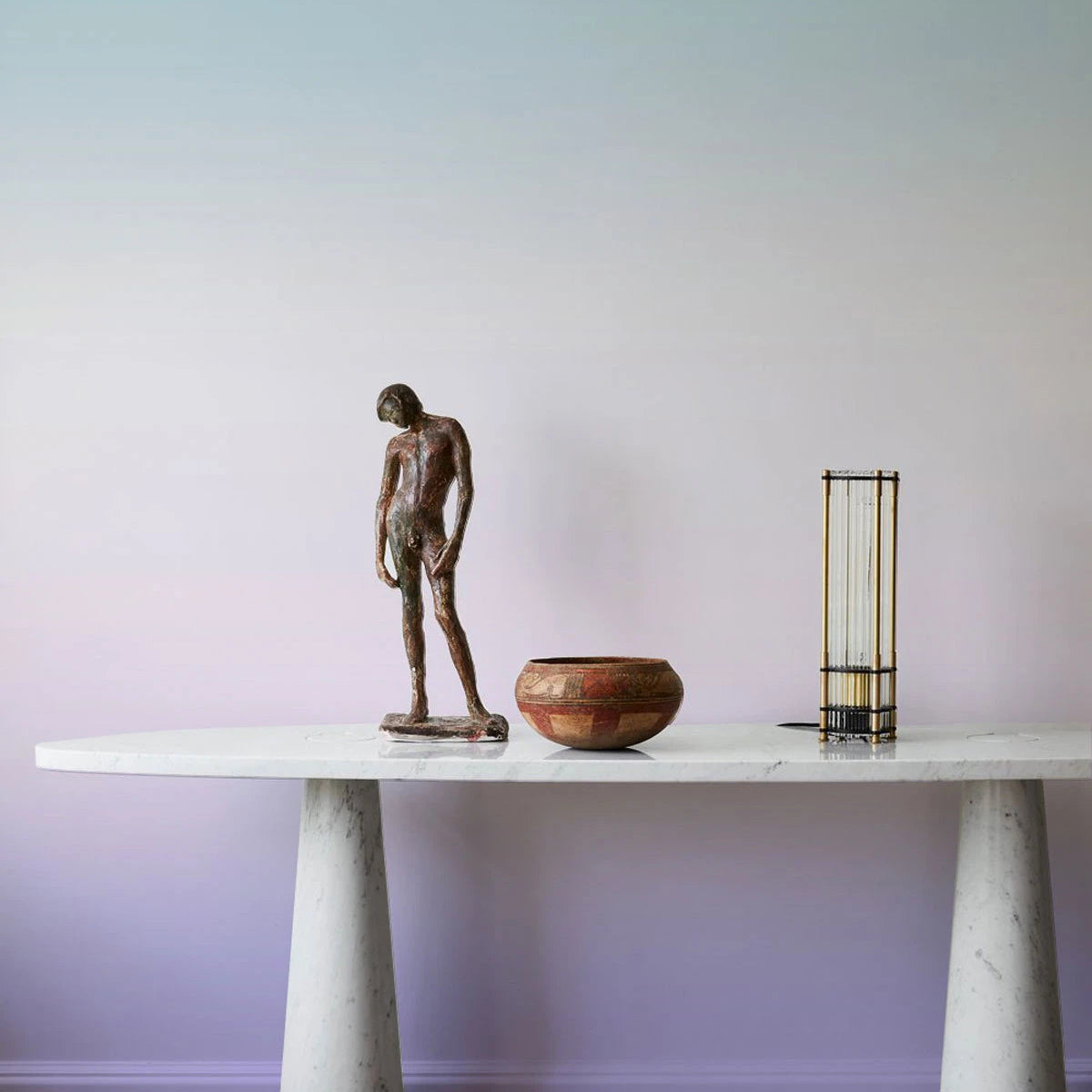 Ombre Serenity Gradient Wallpaper in Blue and Purple