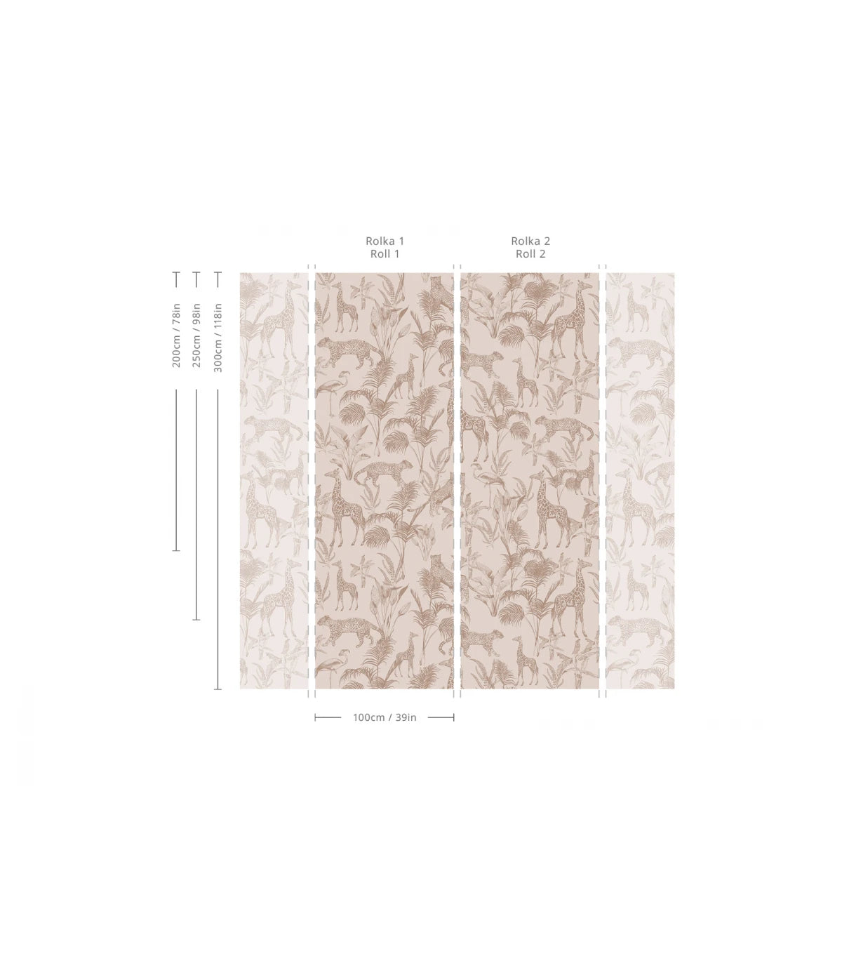 Safari Beige Animal Print Wallpaper Brown with Beige