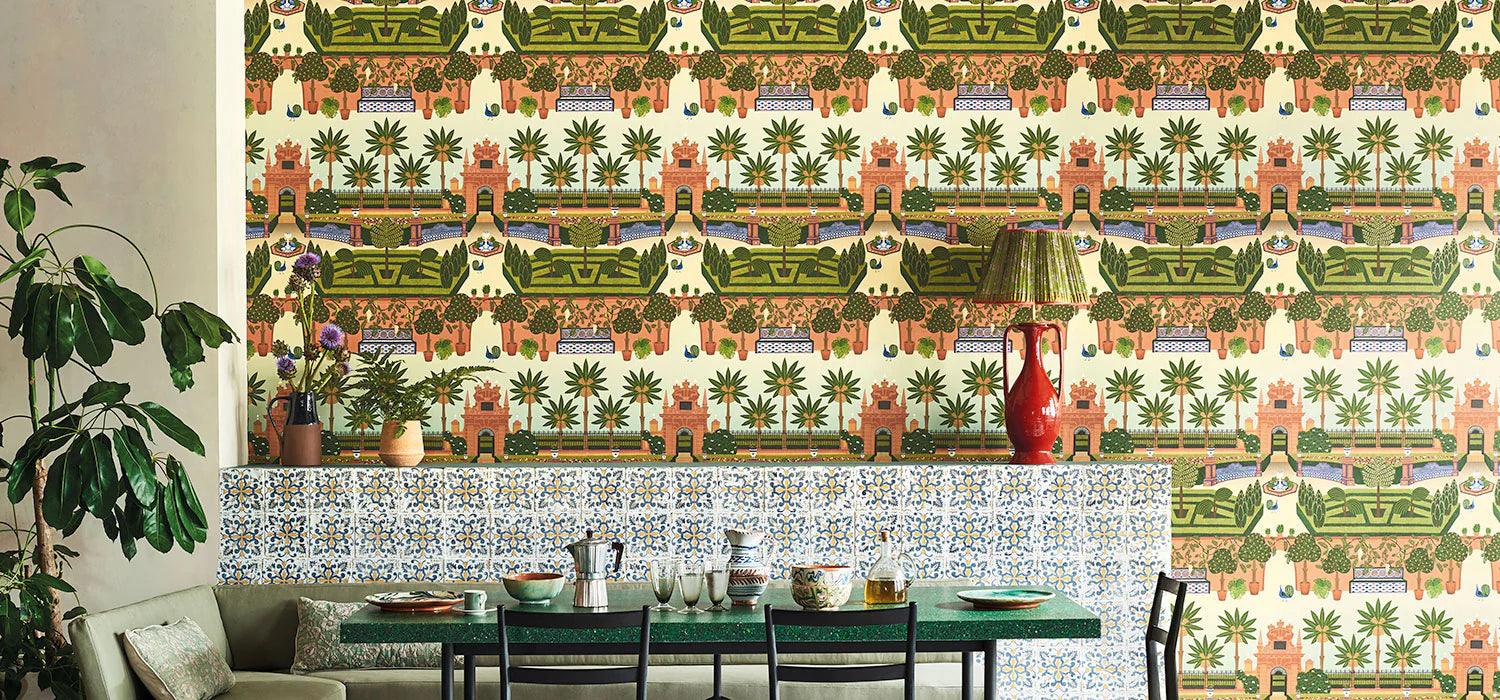 Tapeta SEVILLE - Alcazar Gardens zielony Cole & Son    Eye on Design