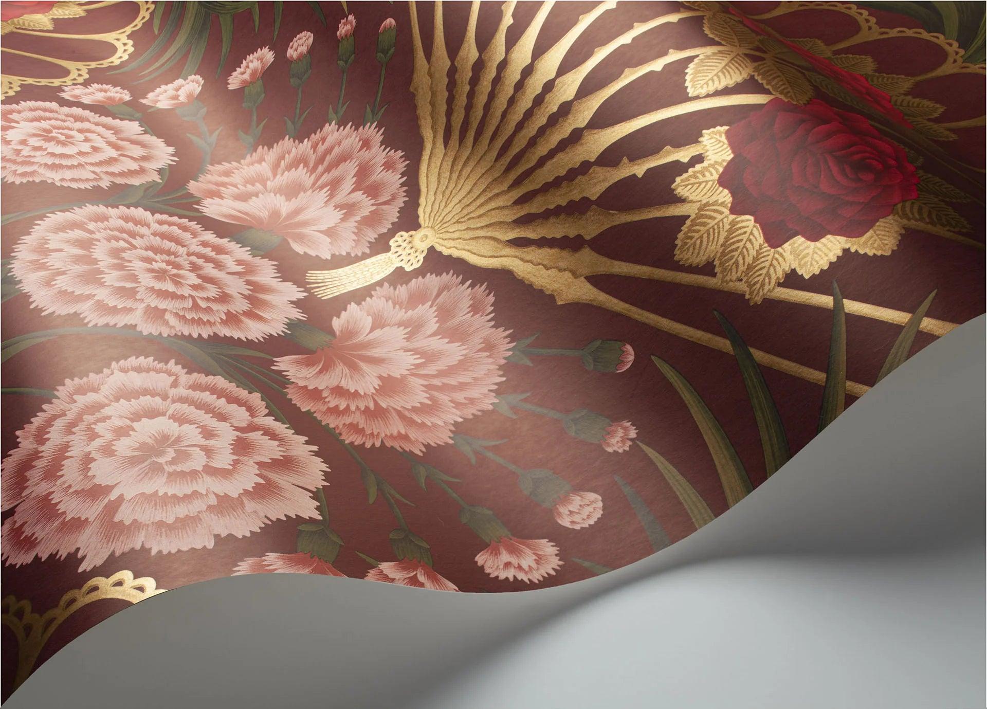 Tapeta SEVILLE - Flamenco Fan bordowy Cole & Son    Eye on Design