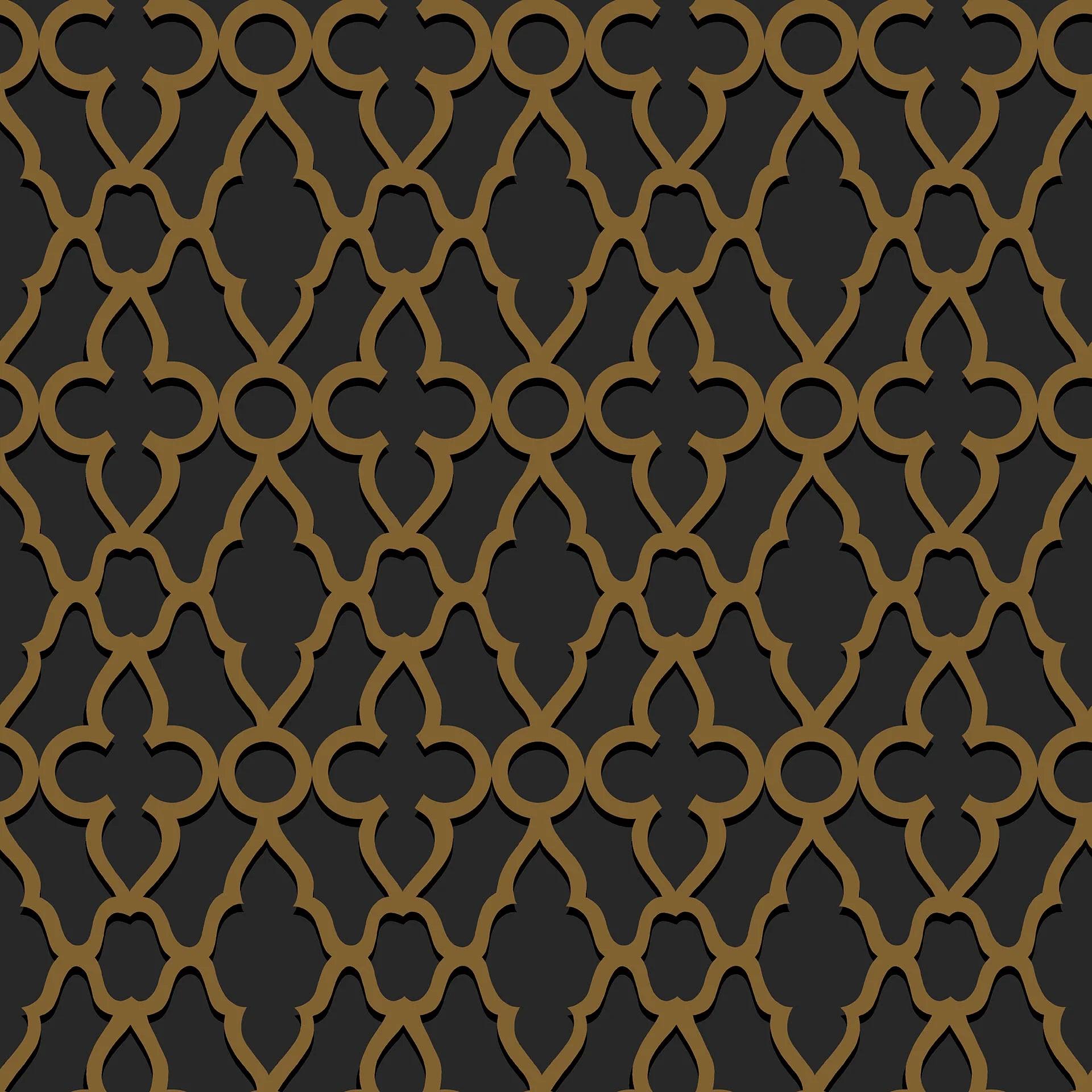 Tapeta THE PEARWOOD COLLECTION - Treillage metaliczny brąz Cole & Son    Eye on Design