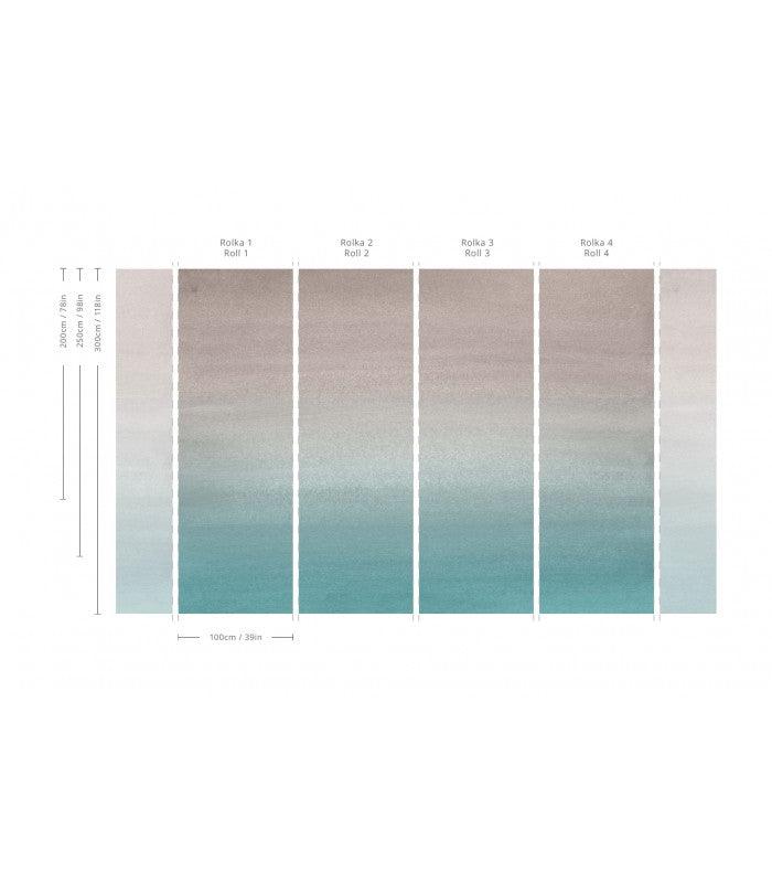 Tapeta TURQUOISE FOGG Wallcolors    Eye on Design