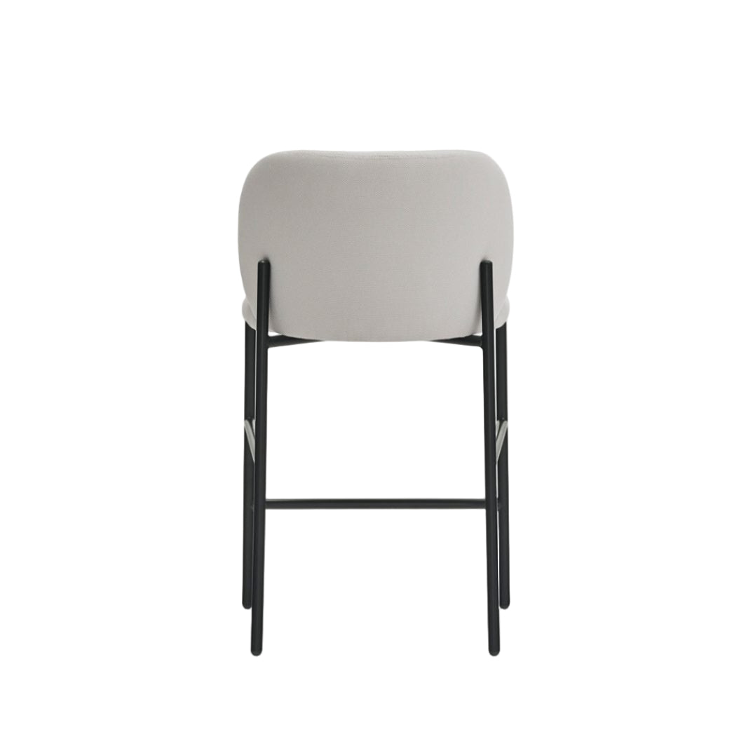 MOGI Gray Bar Stool with Black Base