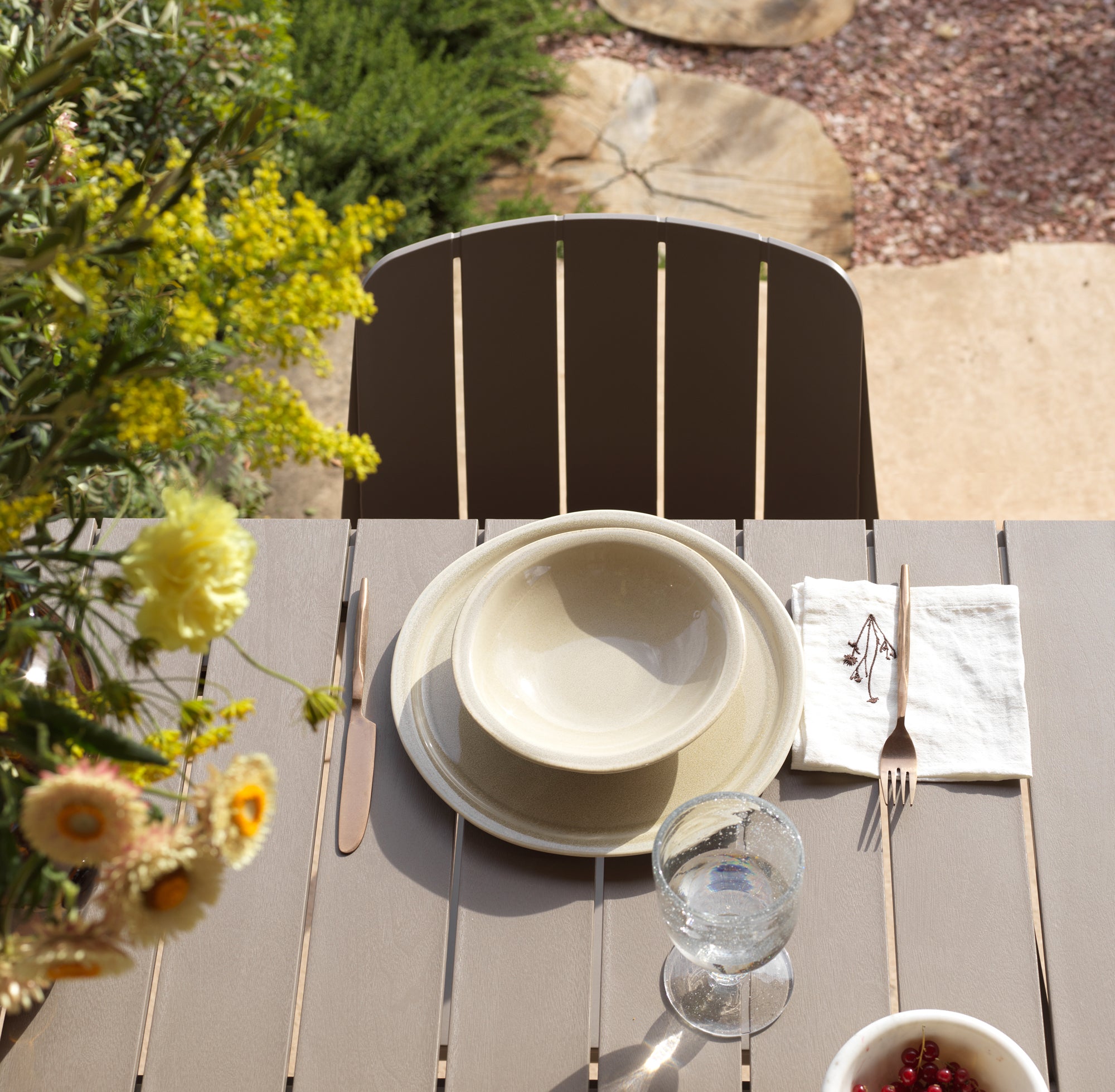 TIBERINA Outdoor Chair Taupe