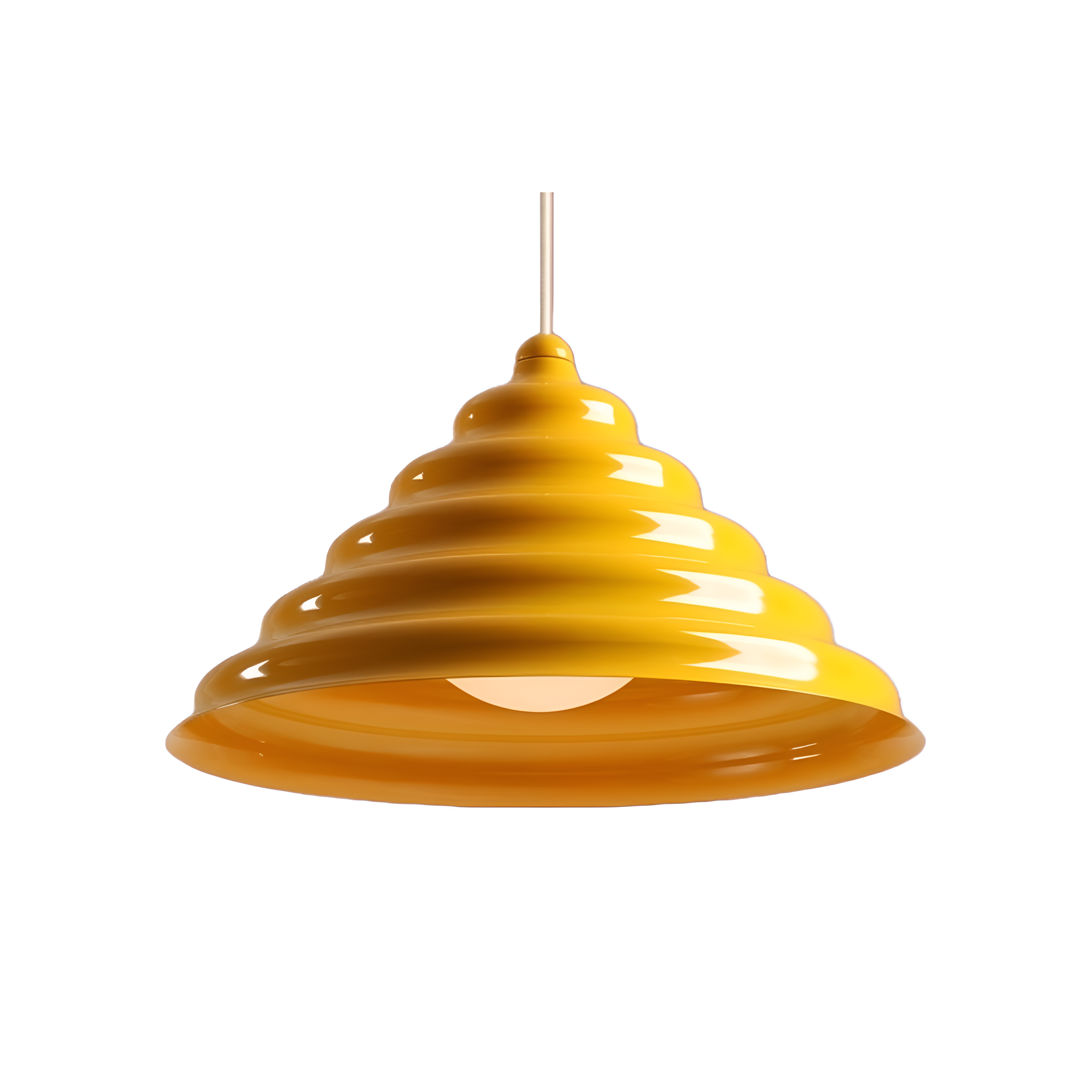 Hanging lamp yellow