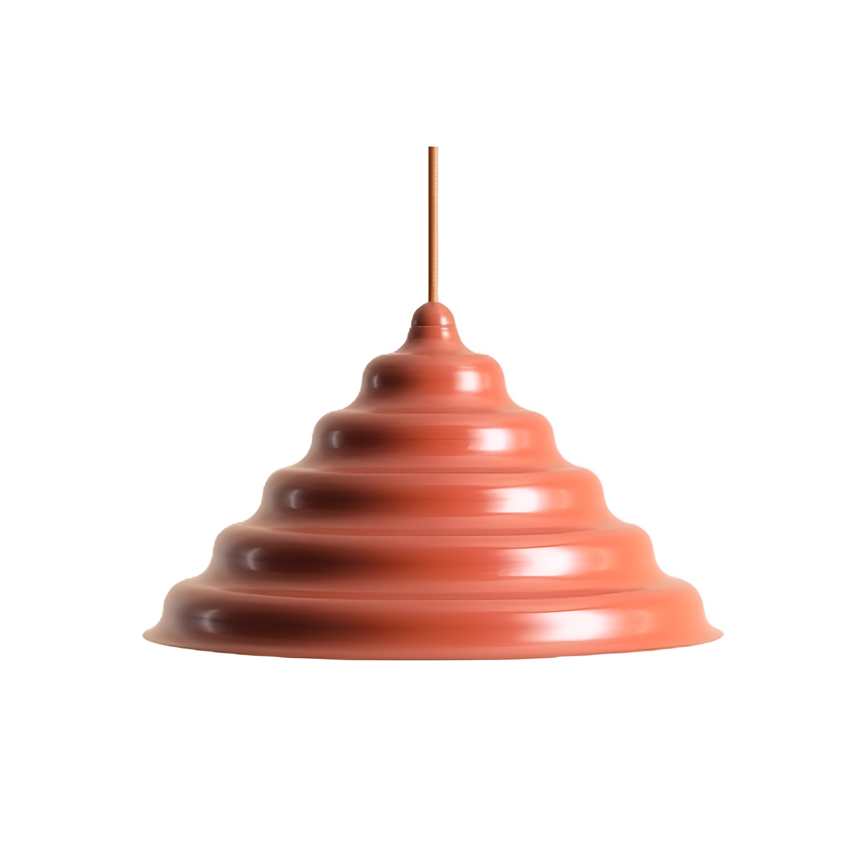 Hanging lamp brick wave