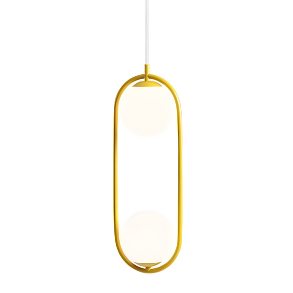 Lampa wisząca RIVA DUO musztardowy
