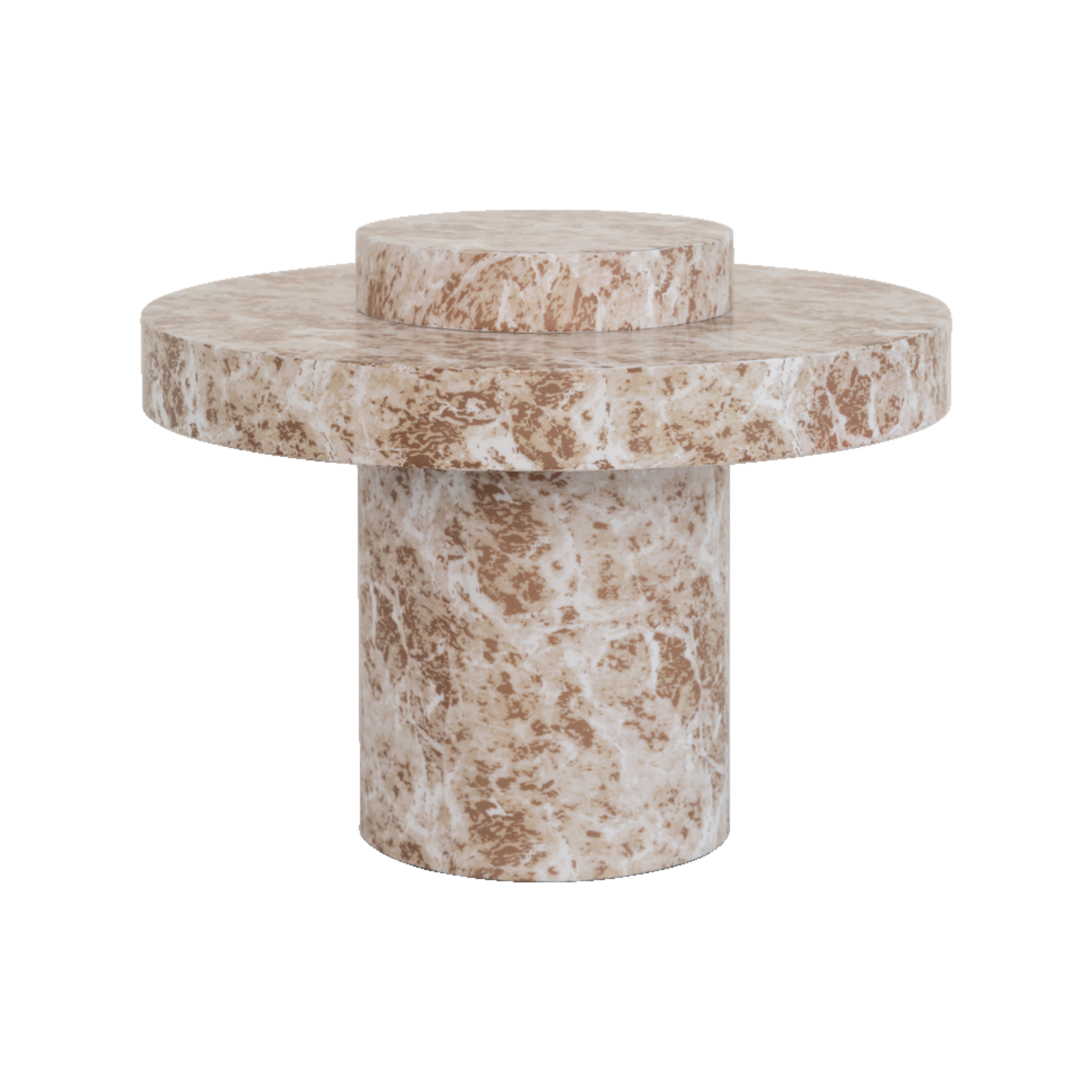 Arco brown-white side table