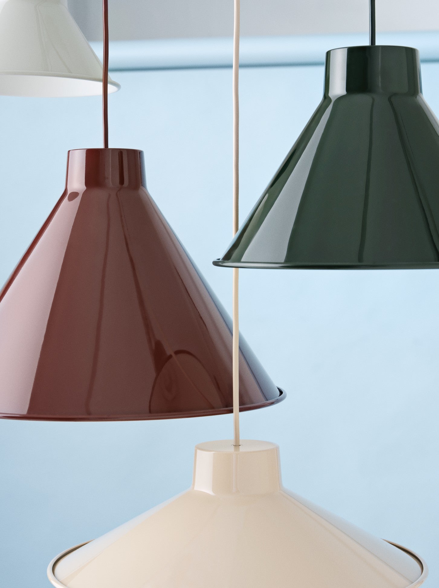 TOP burgundy pendant lamp