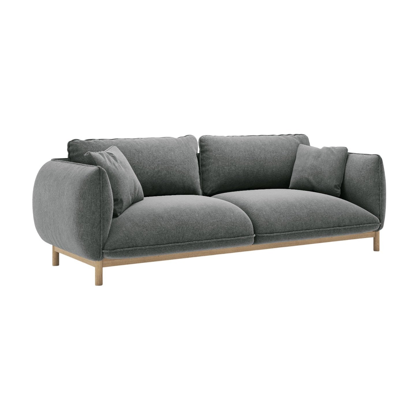 Sofa 3-Sitzer ADA dunkelgrau Chenille