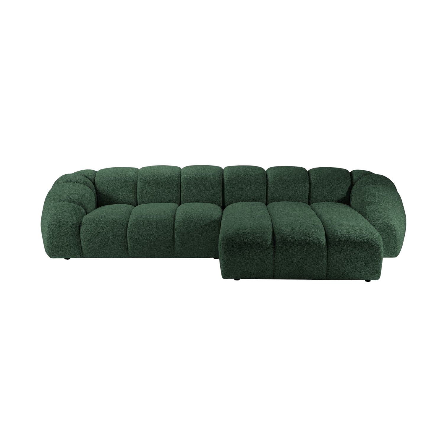 Samtrechte Ecksofa, "Diana", 4 Sitze, Grün, 334x182x72
In Europa gemacht