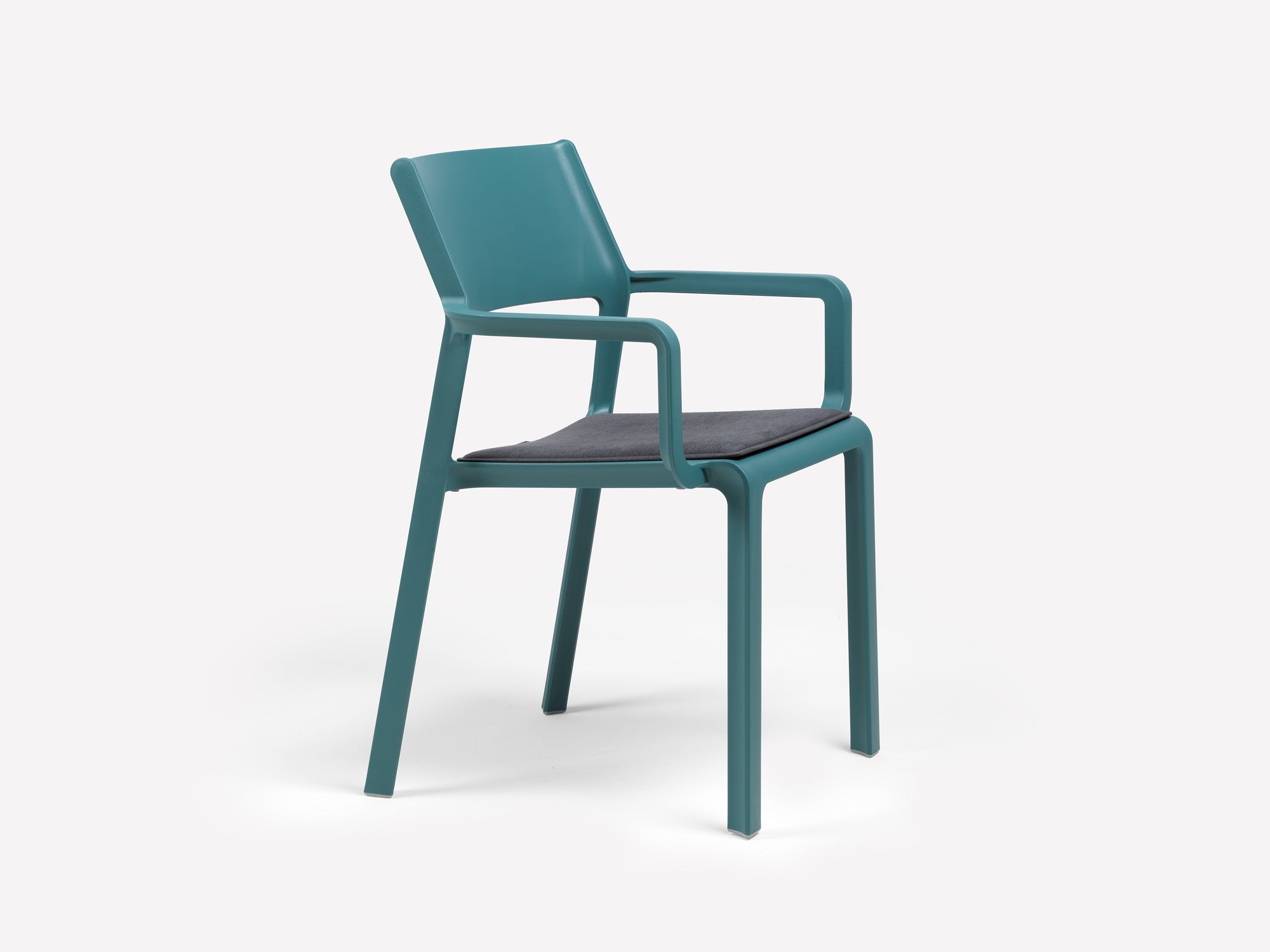 Outdoor chair with armrests TRILL taupe