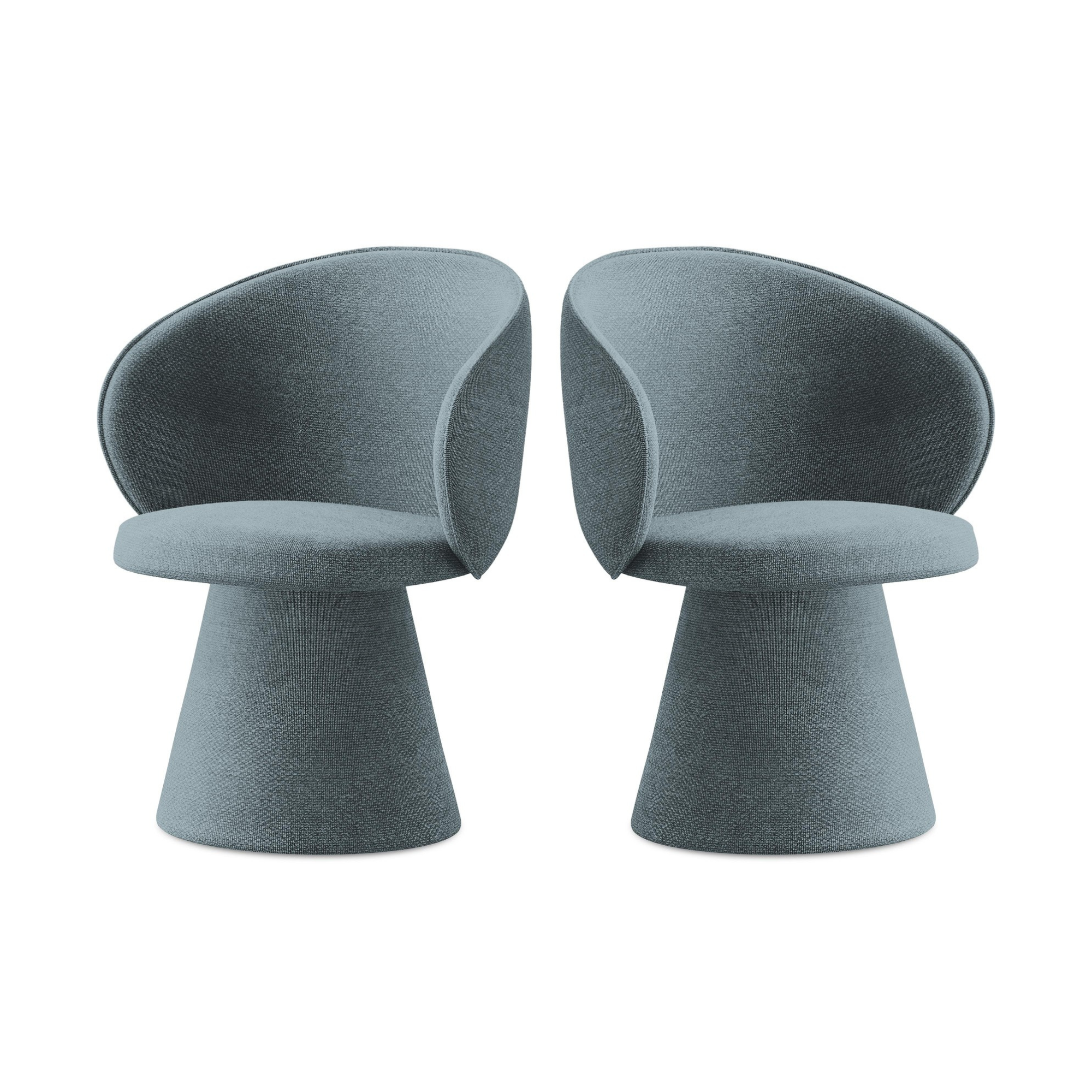 UALA Chair in Denim Blue Boucle