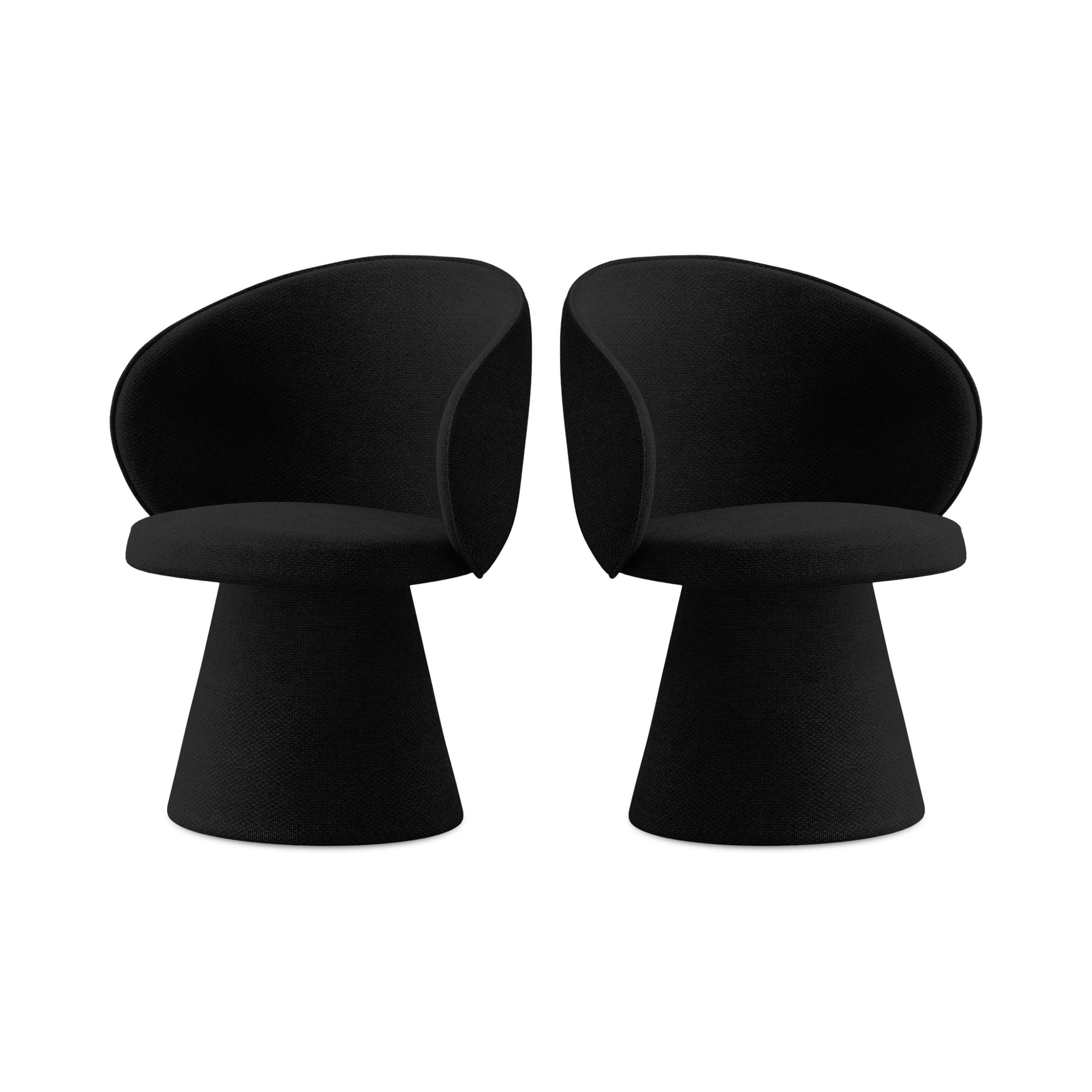 UALA Chair black boucle