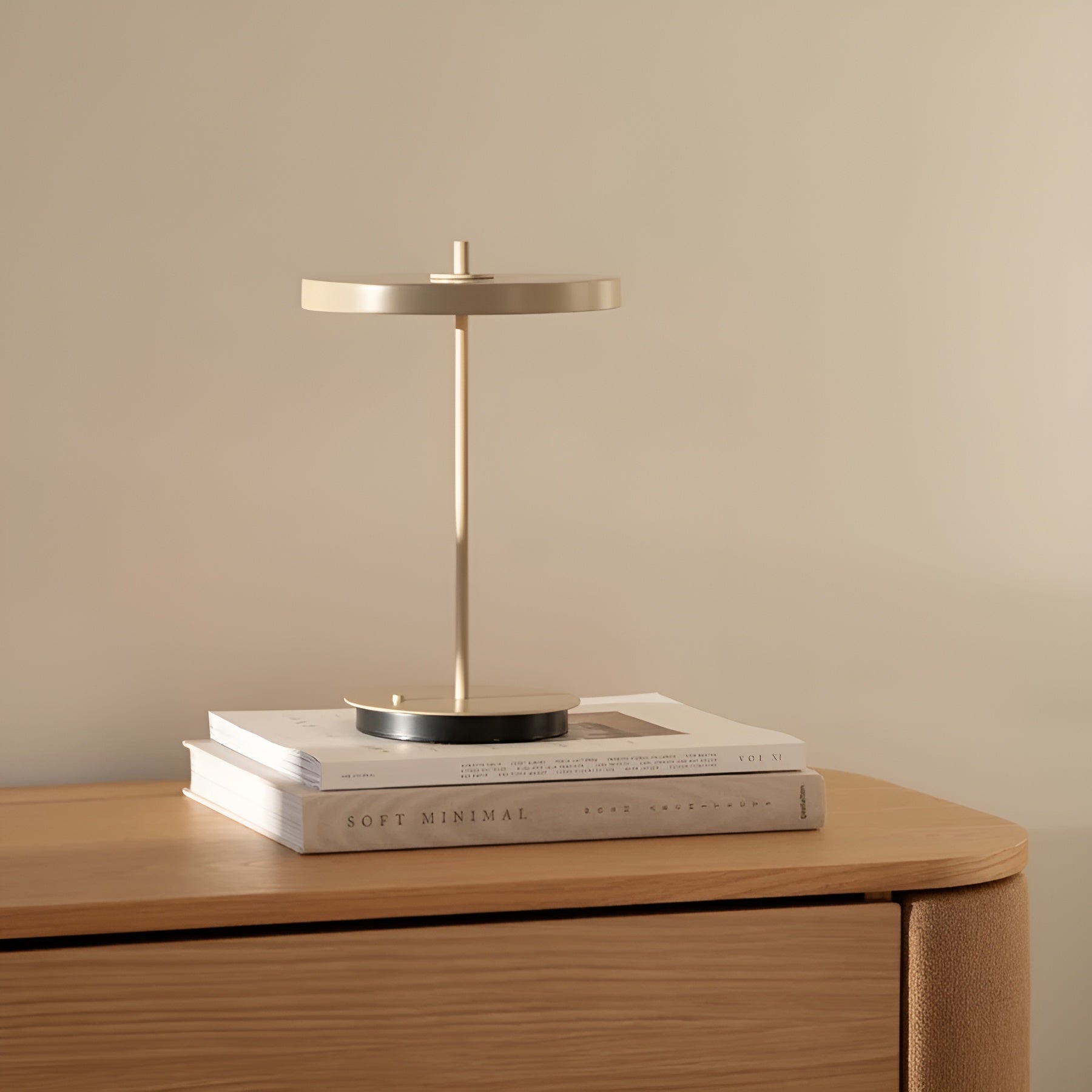 Tragbare Lampe ASTERIA MOVE MONOCHROME beige