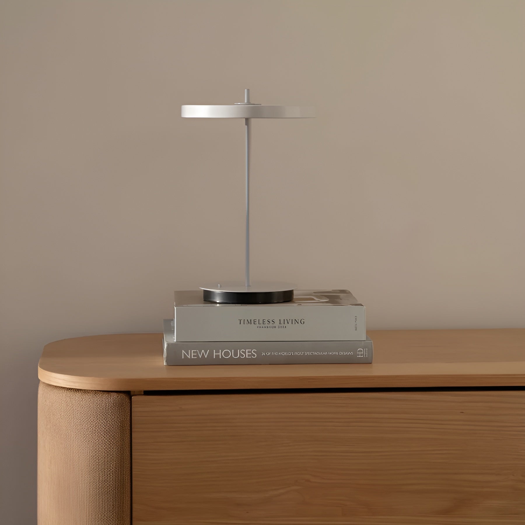Tragbare Lampe ASTERIA MOVE MONOCHROME hellgrau