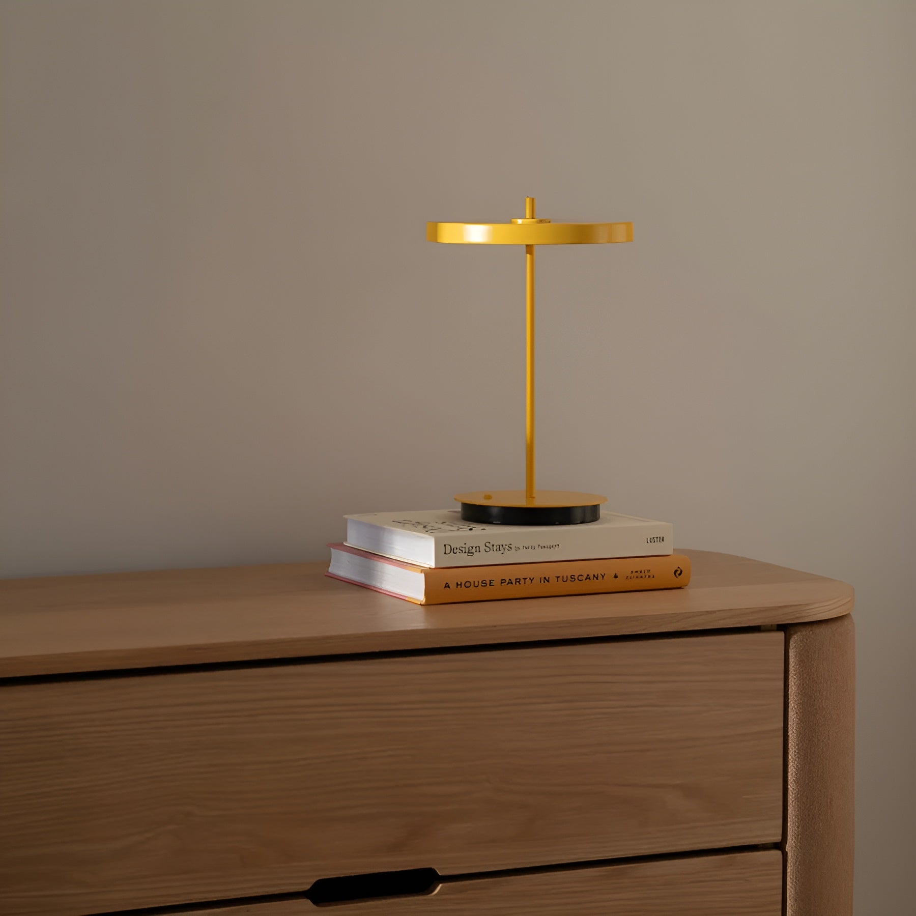 Tragbare Lampe ASTERIA MOVE MONOCHROME gelb