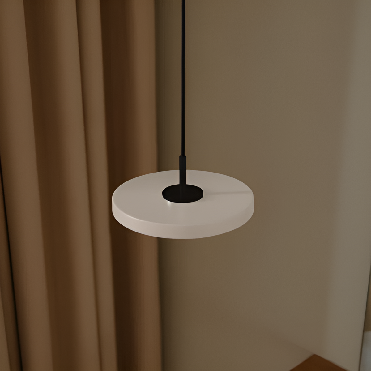 Asteria Micro Pearl Pendant Lamp with Black Insert