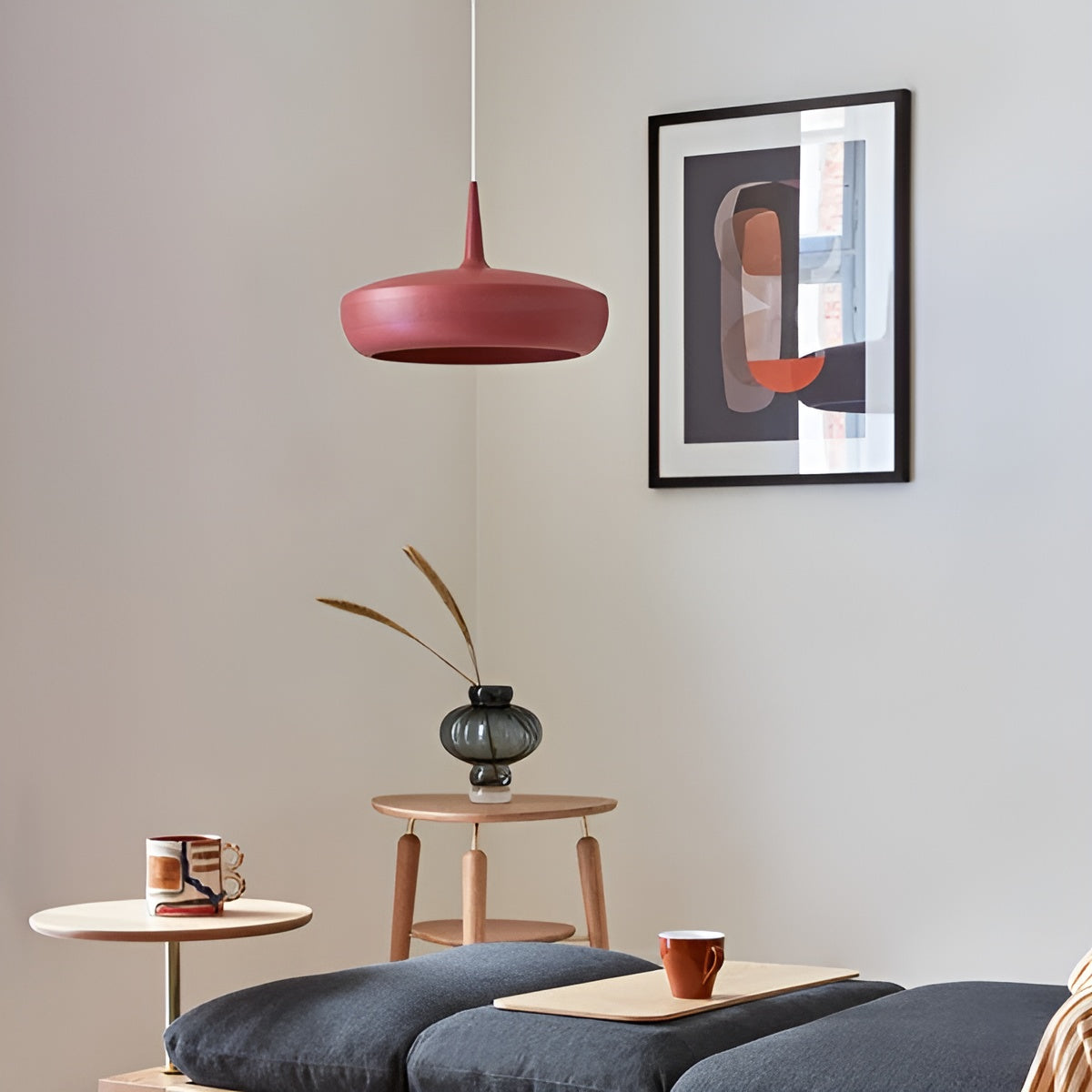 CLAVA DINE lampshade light red