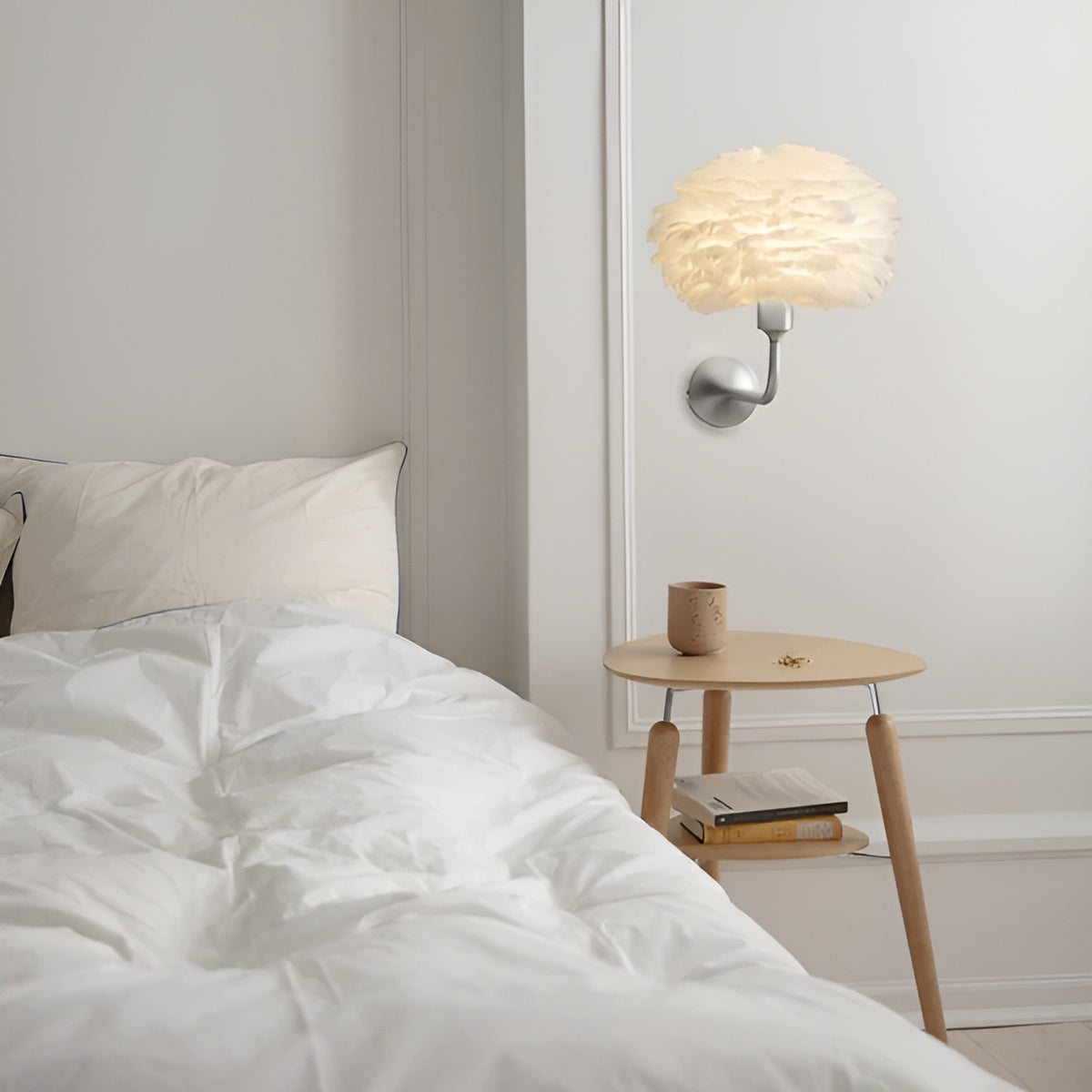 SANTÉ silver wall lamp base