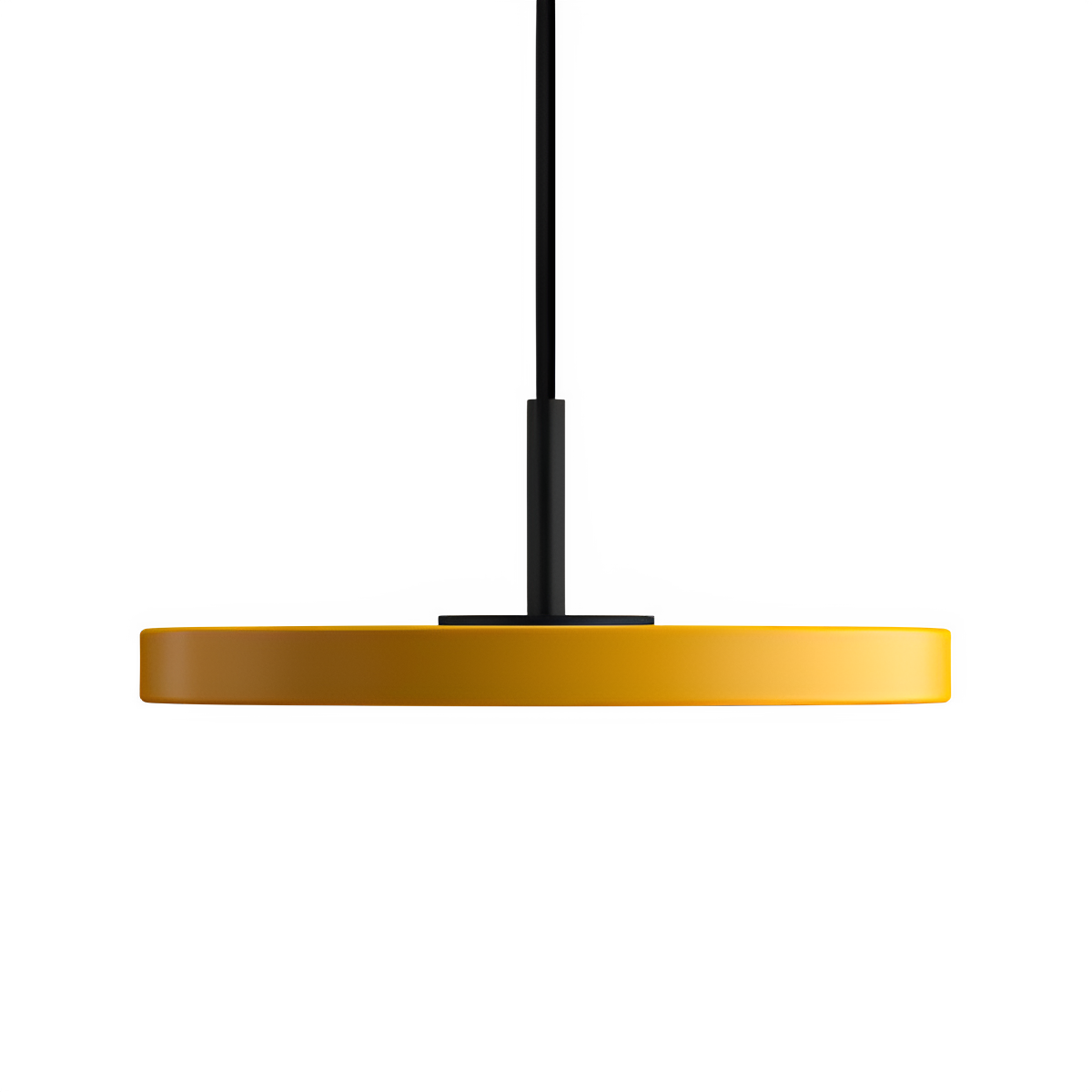 Asteria Micro Pendant Lamp Yellow with Black Insert