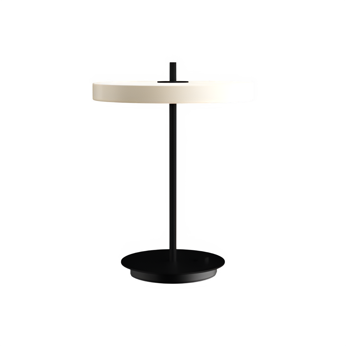 Asteria Table Lamp White with Black Base