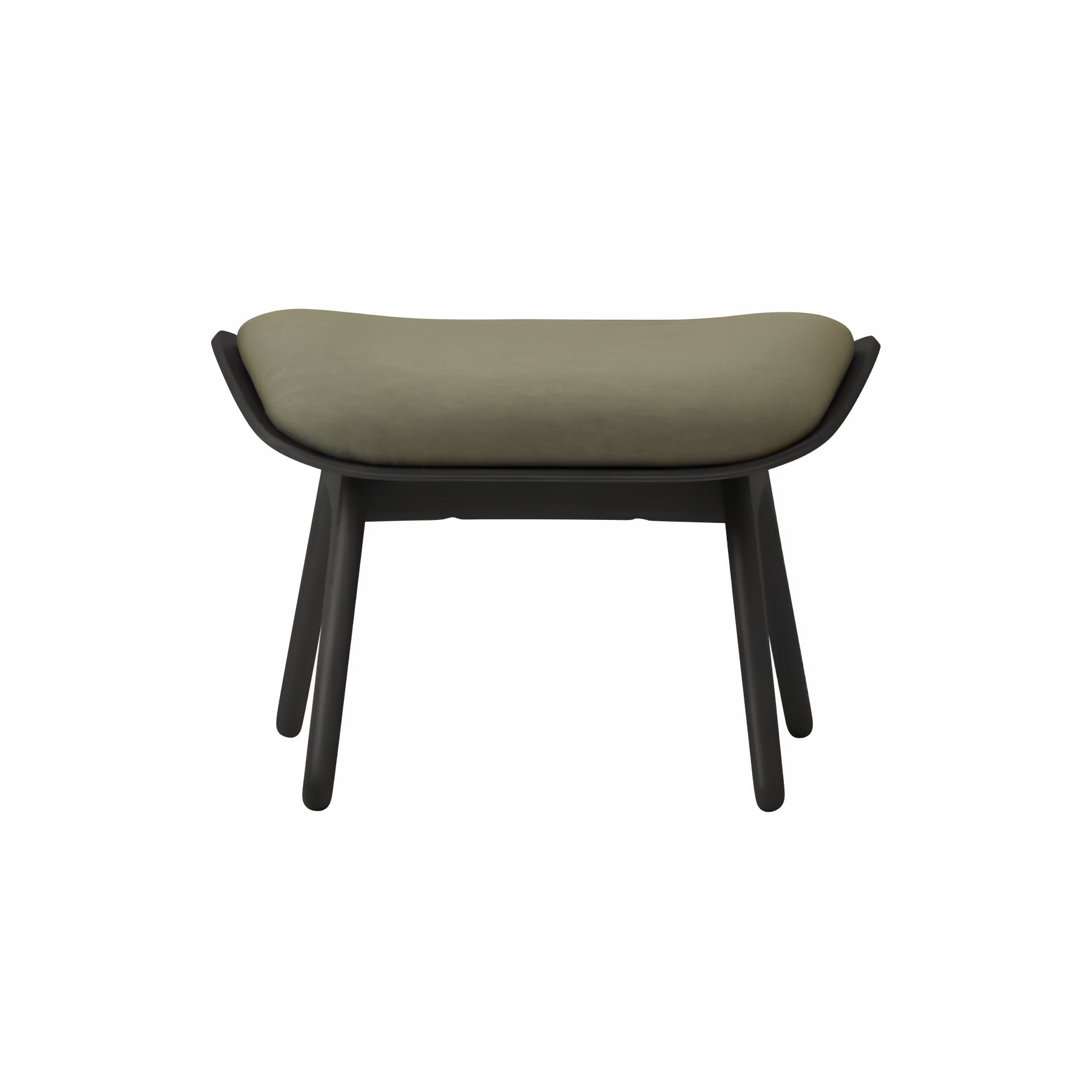 READER sage footrest with a black base
