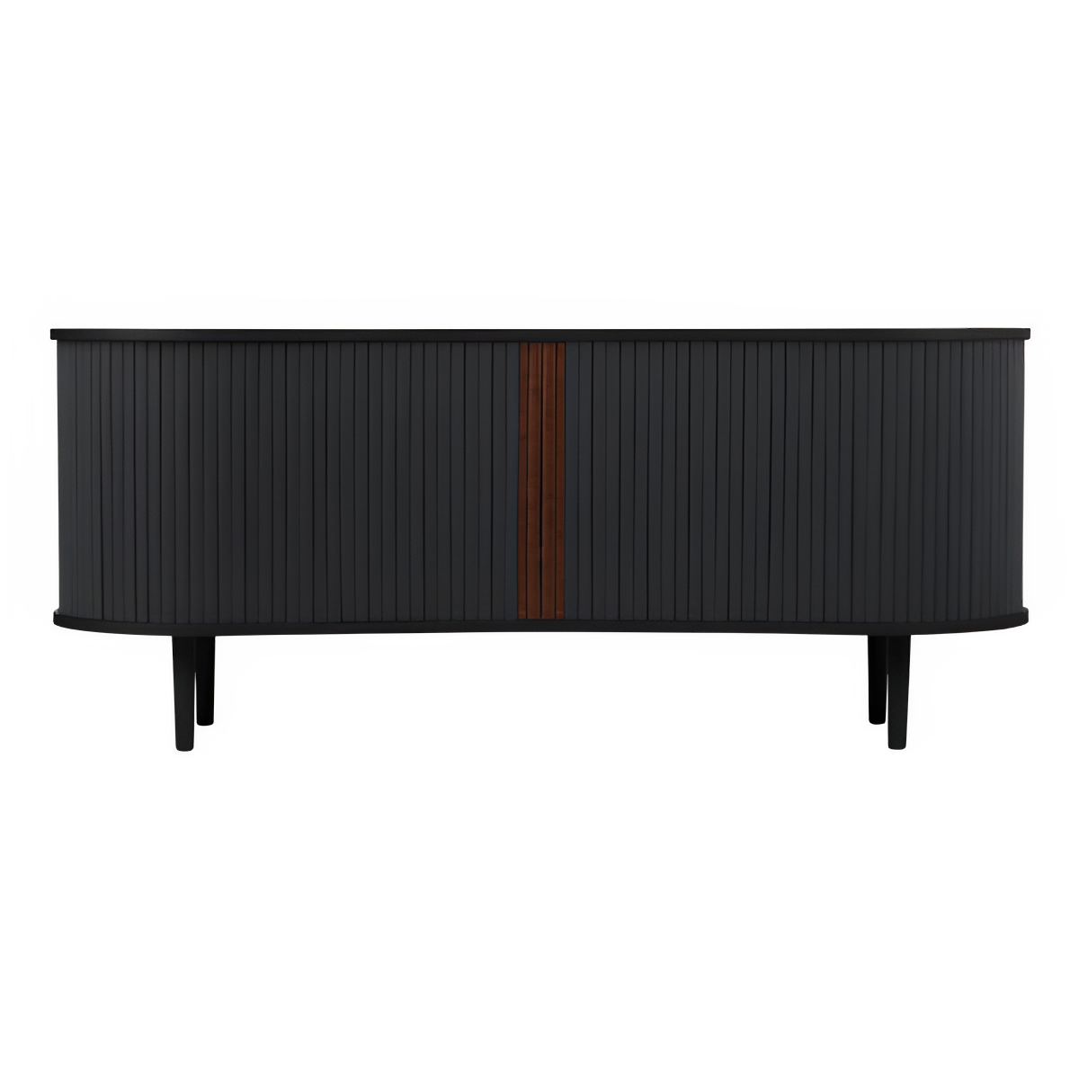 AUDACIOUS anthracite RTV cabinet with black base