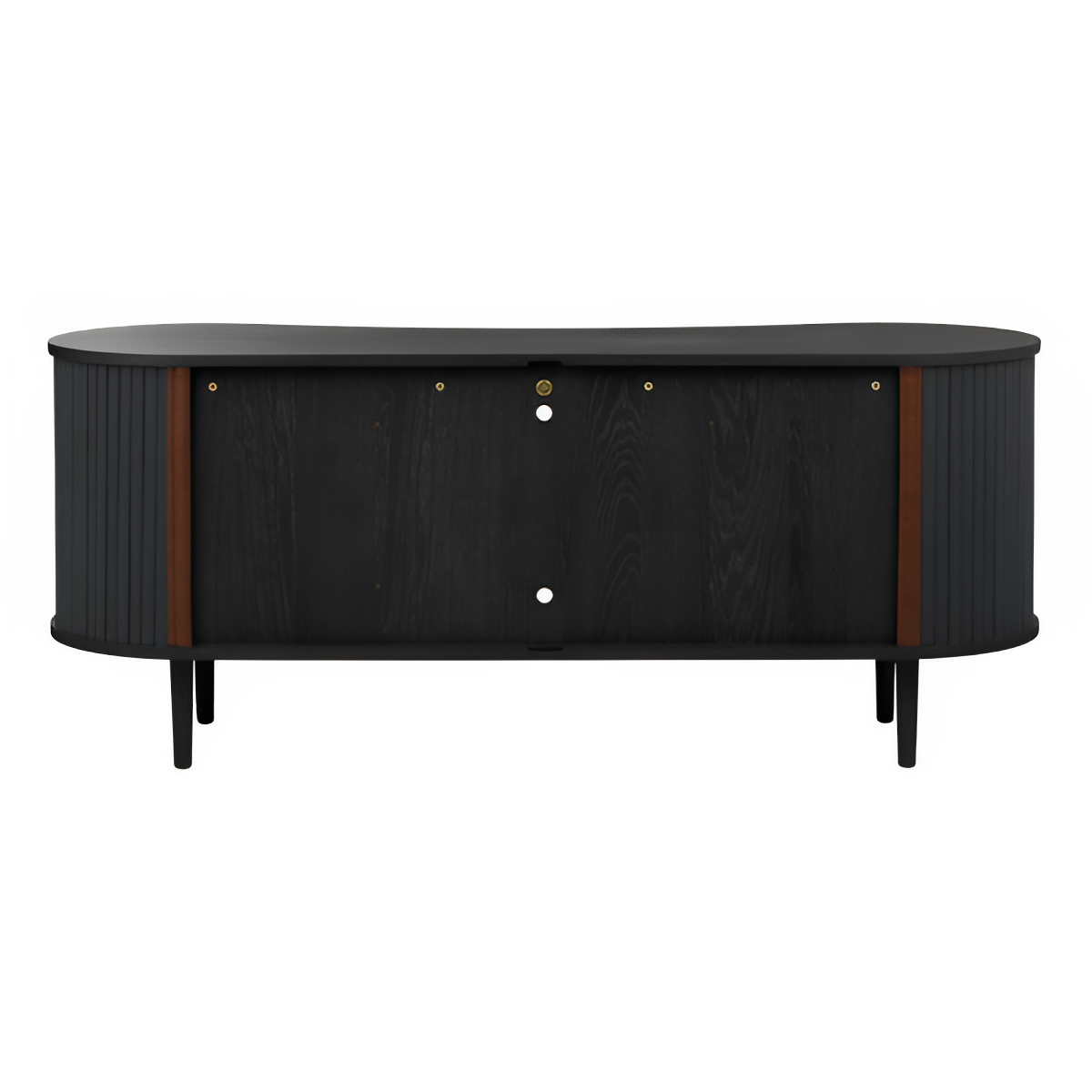 AUDACIOUS anthracite RTV cabinet with black base