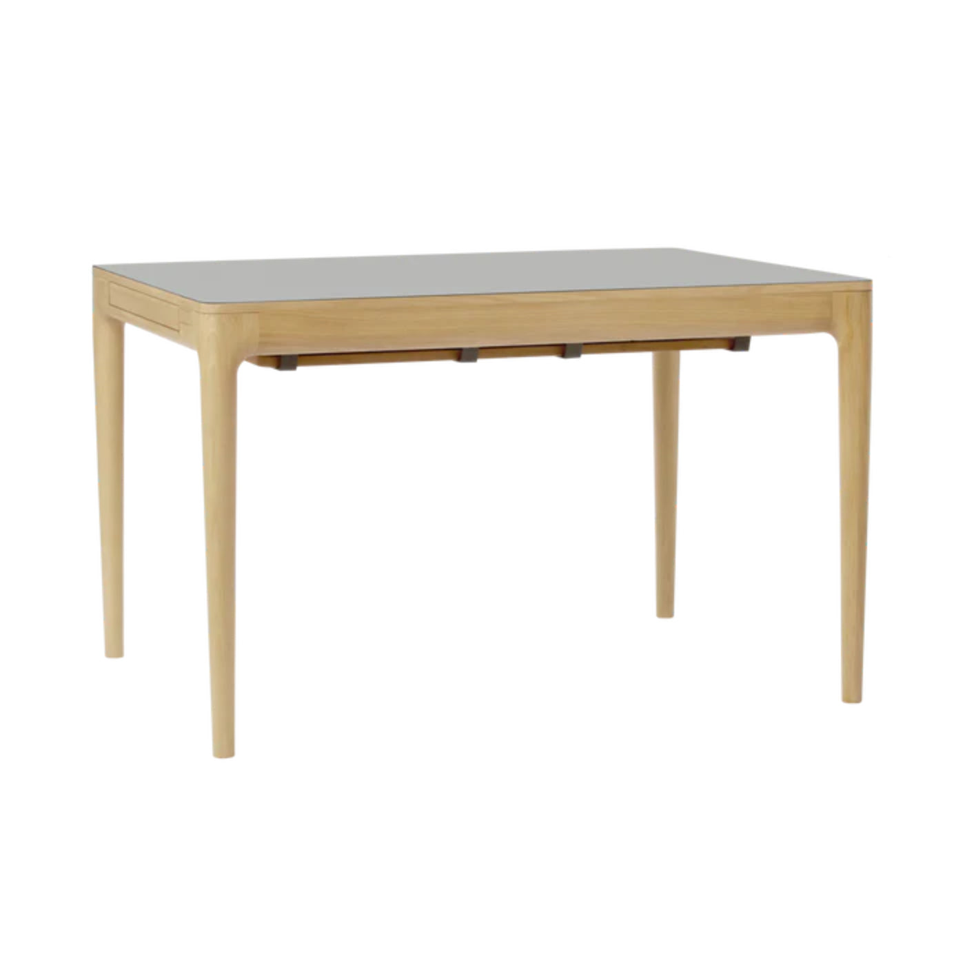 HEART'N'SOUL extendable table gray with oak base