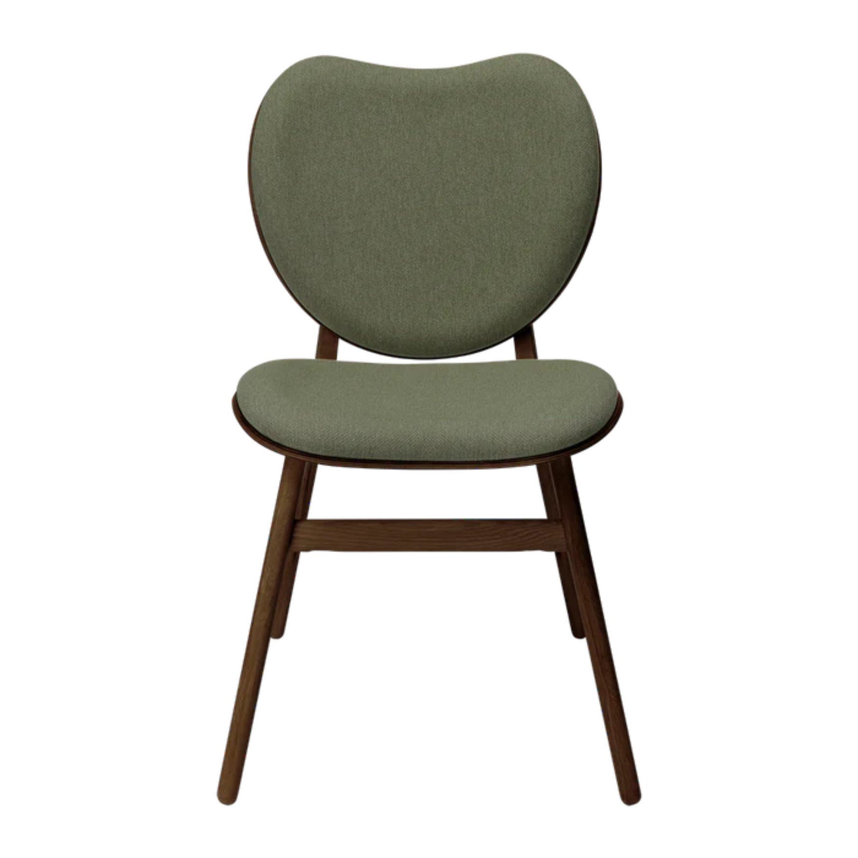 CONVERSATION chair green with dark oak base