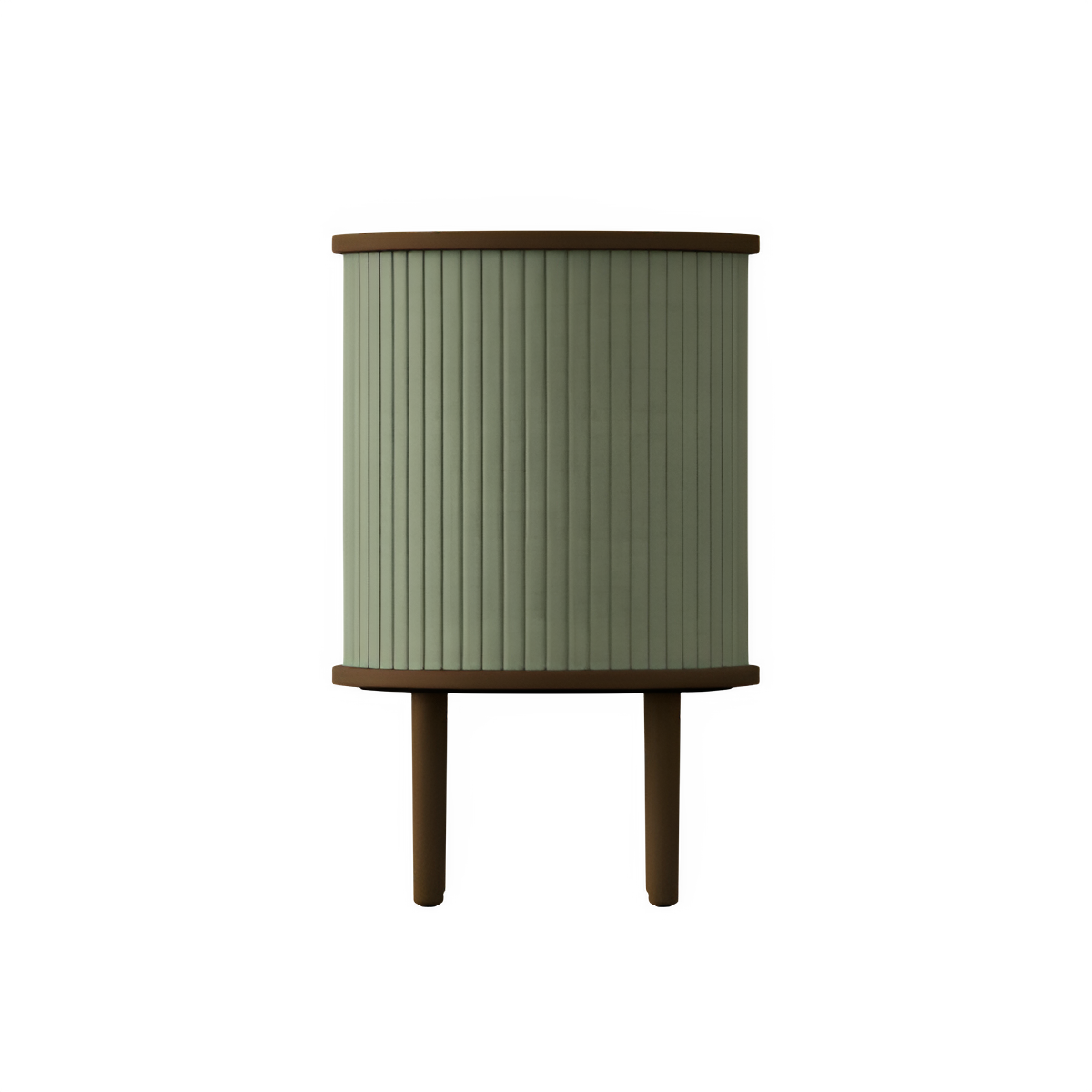 AUDACIOUS green side table with dark oak