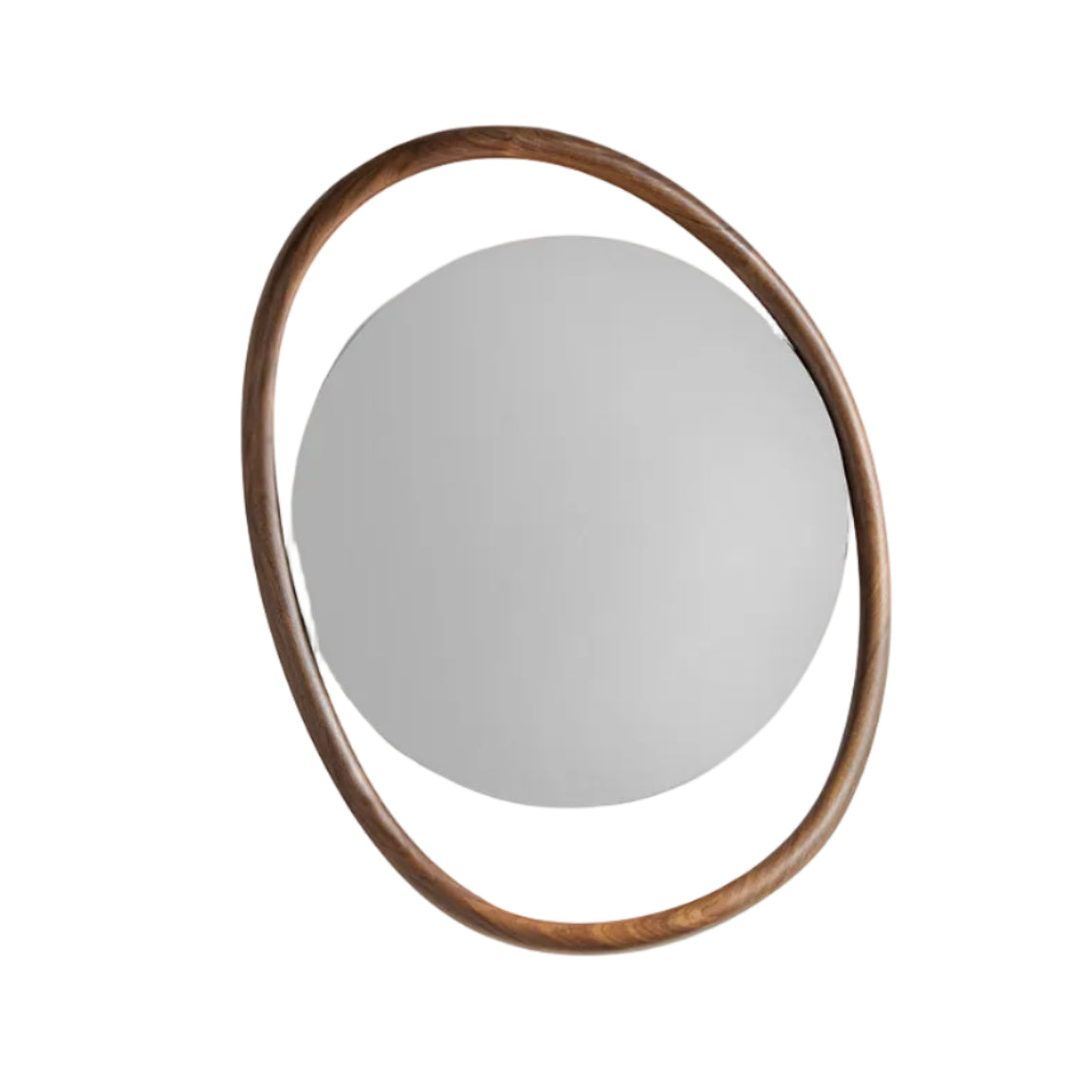 Wall Mirror UNUT light walnut wood