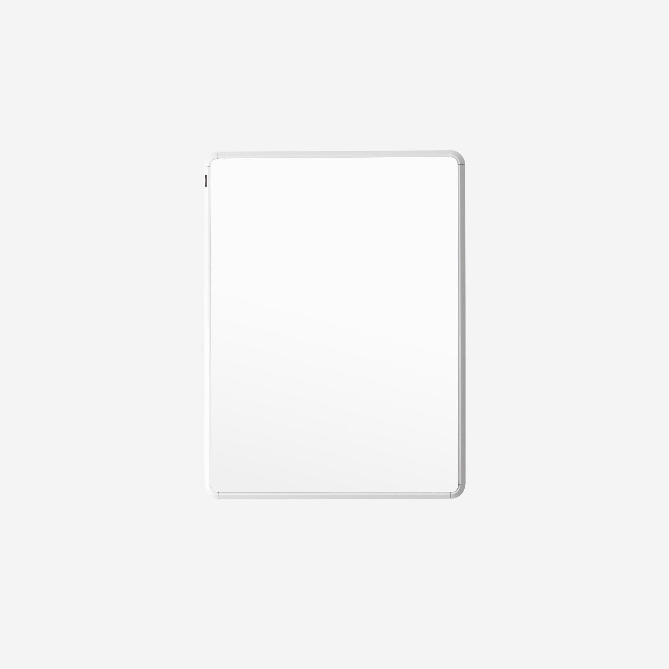 VIPP bathroom mirror with white aluminum frame