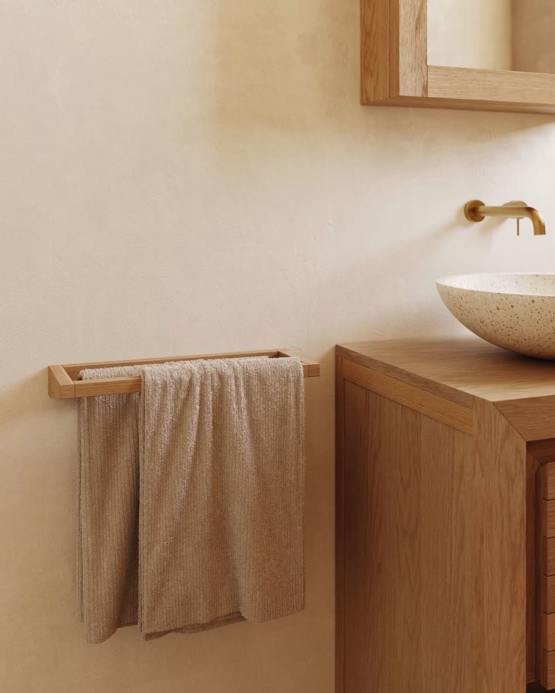Wieszak na ręczniki KENTA lite drewno tekowe La Forma    Eye on Design