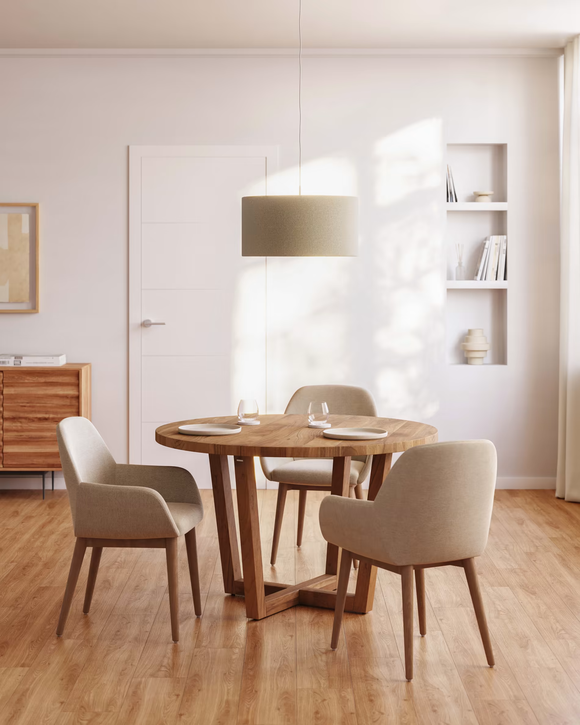 Lampa wisząca NAZLI beżowy La Forma    Eye on Design
