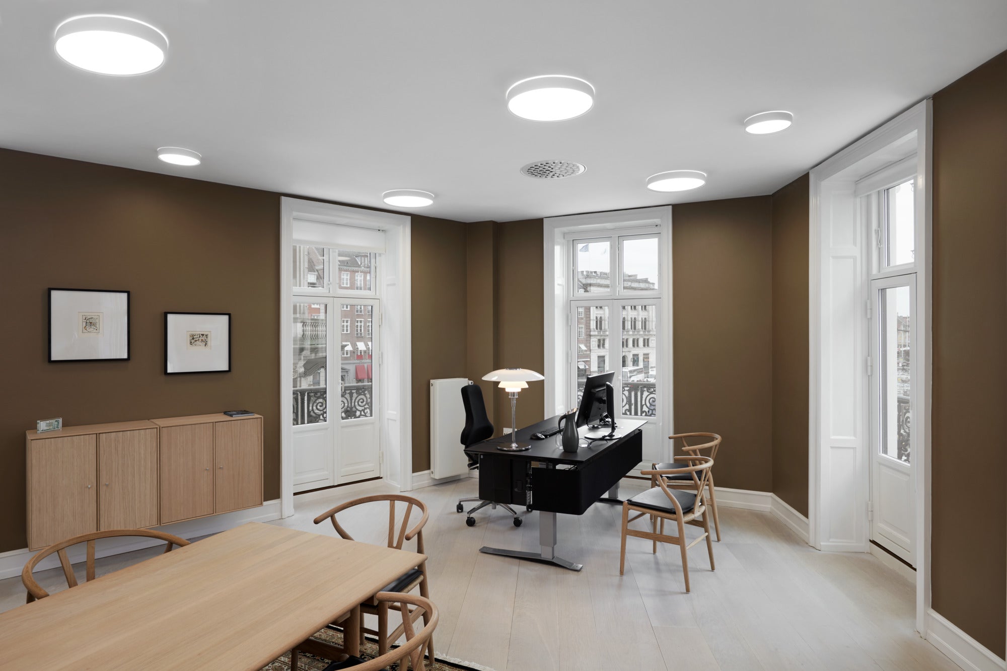 Plafon podtynkowy LP SLIM ROUND SEMI-RECESSED biały