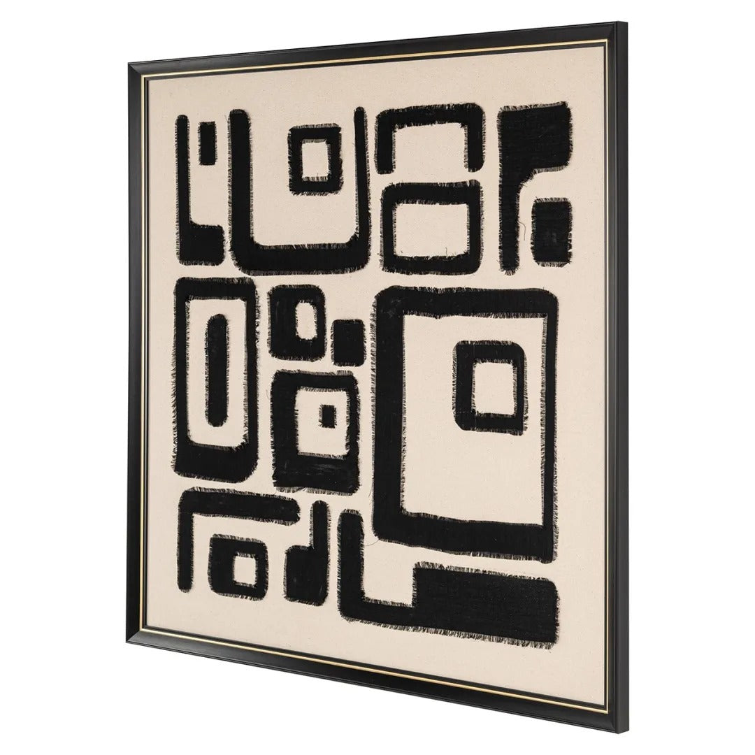 Bild SHANITA beige mit schwarzem Muster
