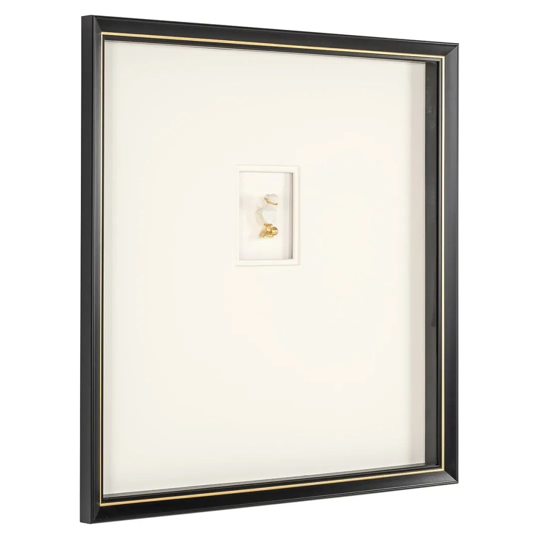 Bild HANNA beige mit schwarzem Rahmen