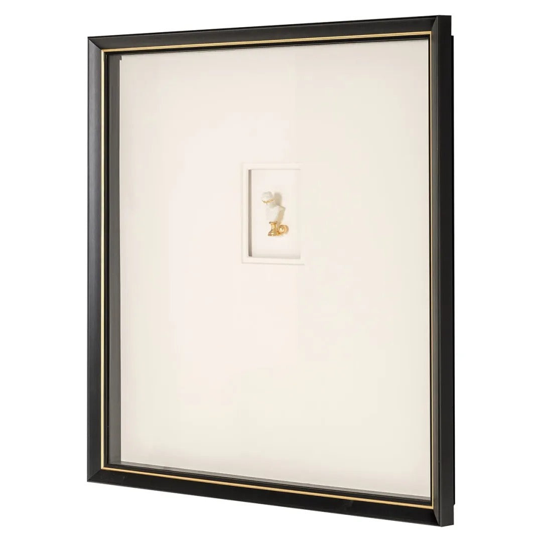 Bild DANNI beige mit schwarzem Rahmen