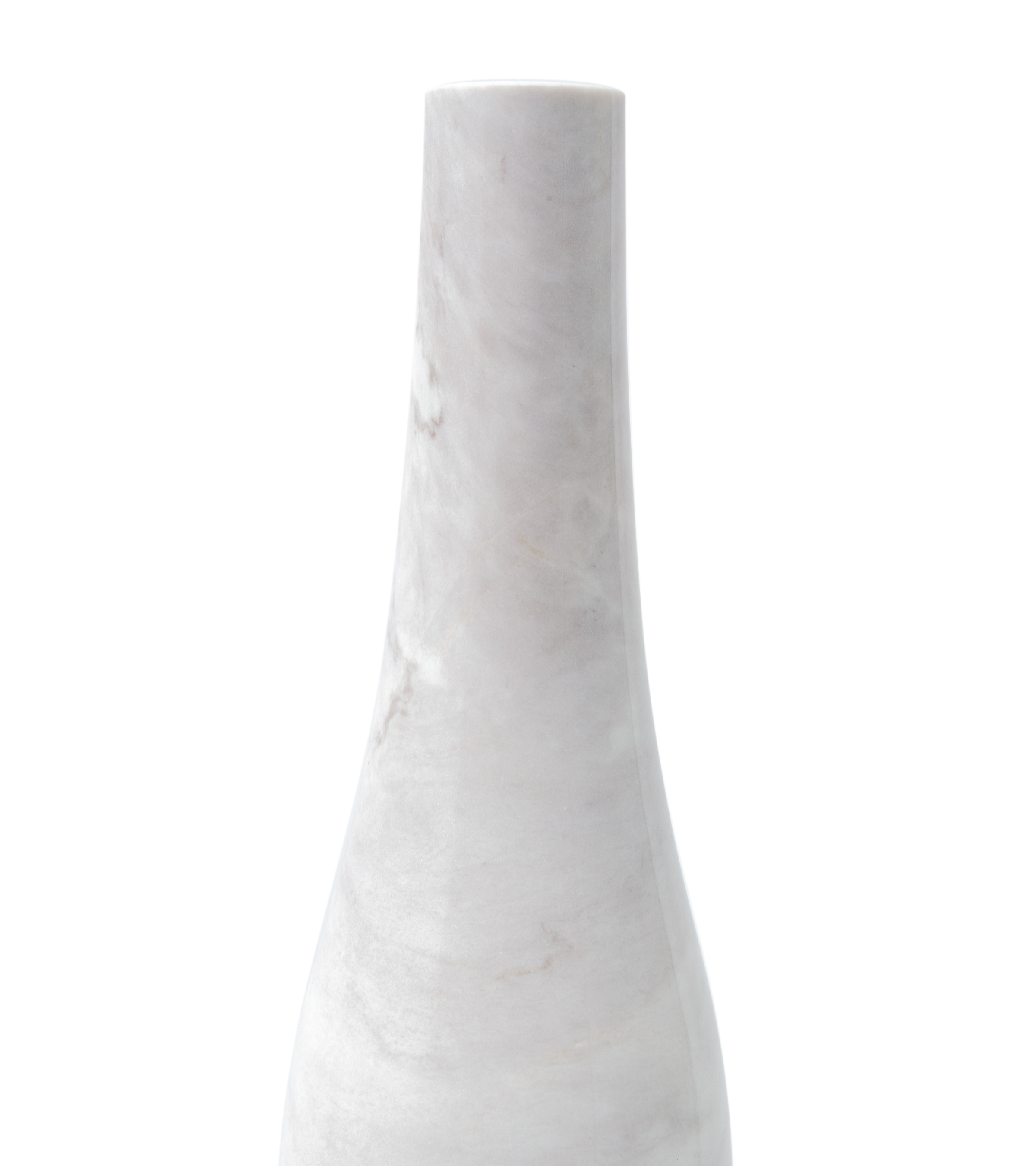 HERITAGE BOTTLE Candle Holder White Marble