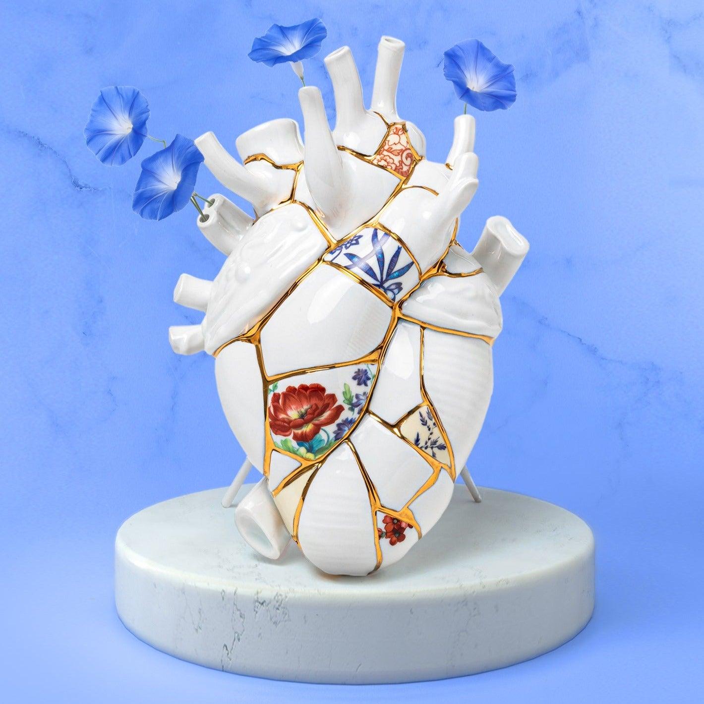 Wazon KINTSUGI LOVE IN BLOOM porcelanowy Seletti    Eye on Design