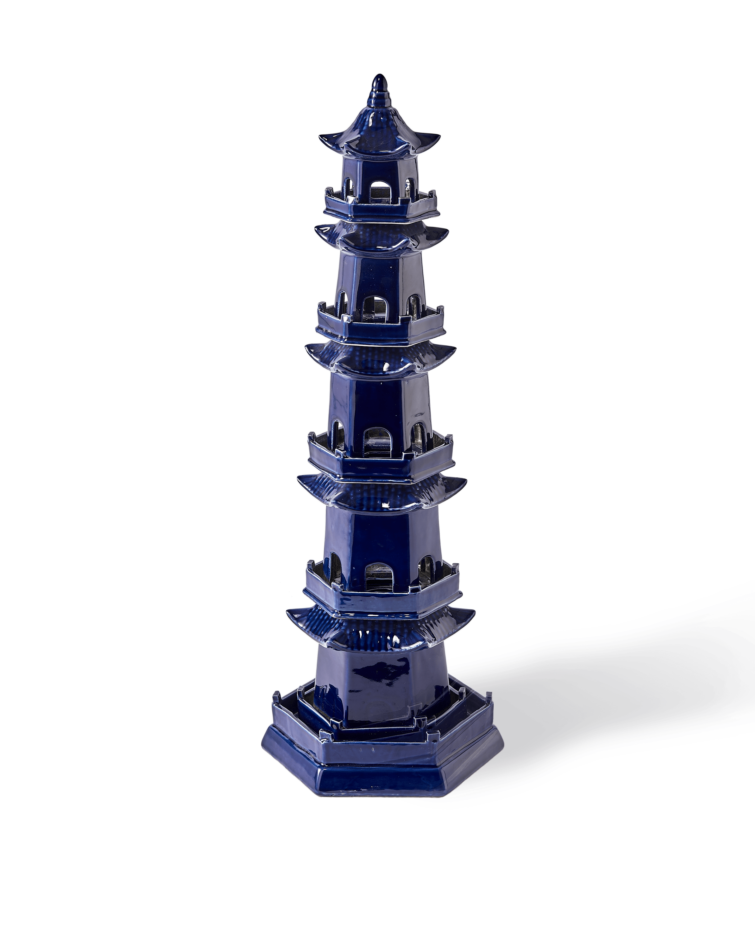 Wazon PAGODA granatowy Pols Potten    Eye on Design