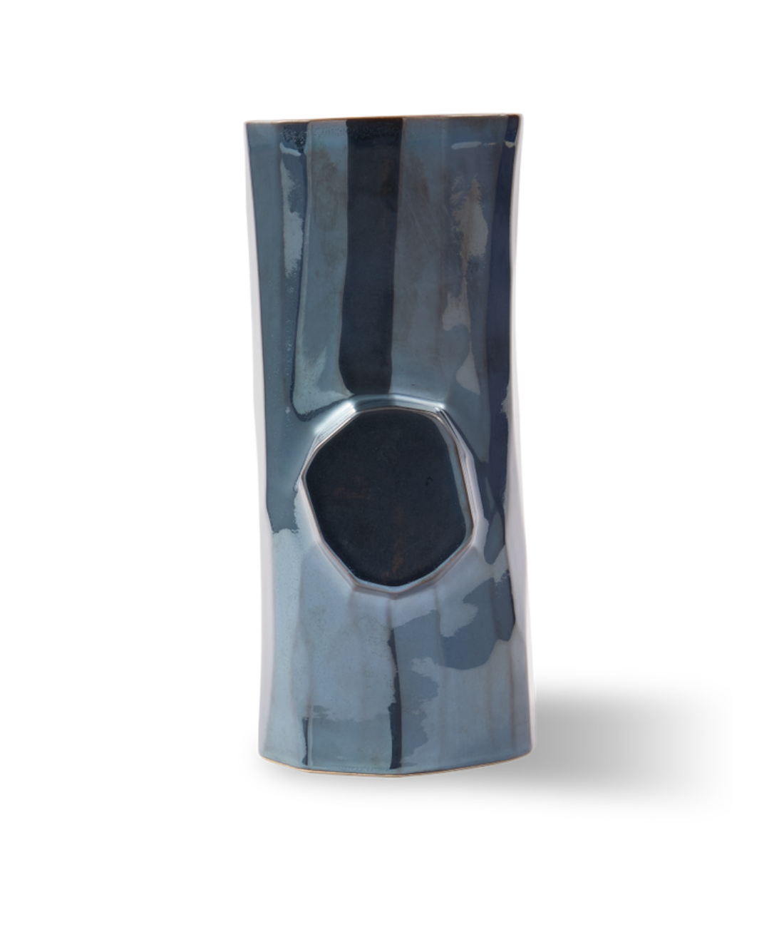 LOG Vase dunkelgrau