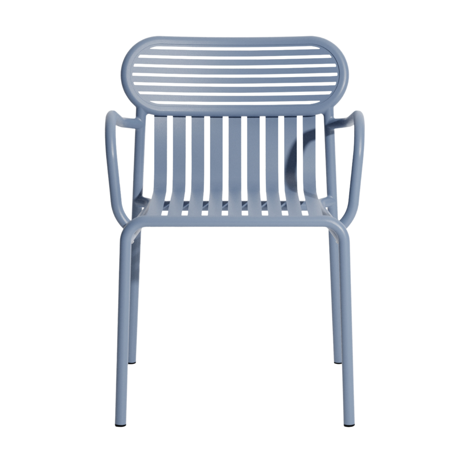 WEEK-END garden chair with armrests in dove blue