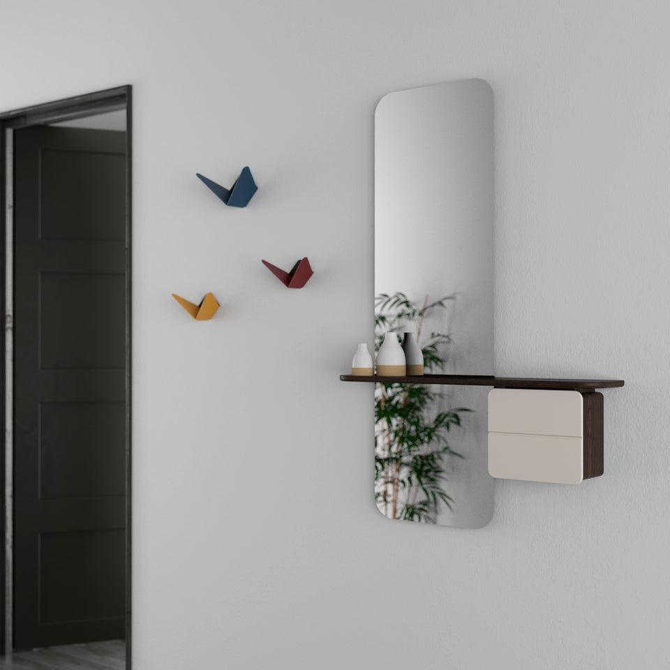 Wieszak BUTTERFLIES rubinowy UMAGE    Eye on Design