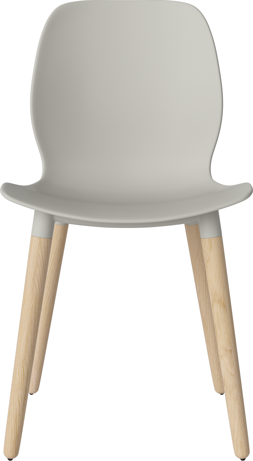 Seed gray chair with a whitened base