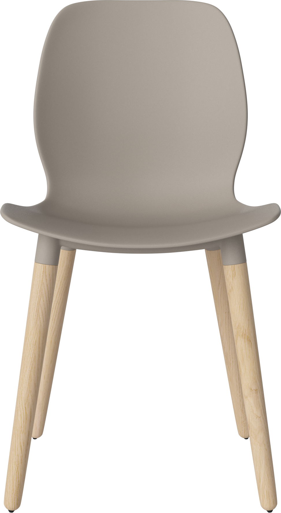 Seed beige chair with a whitened base