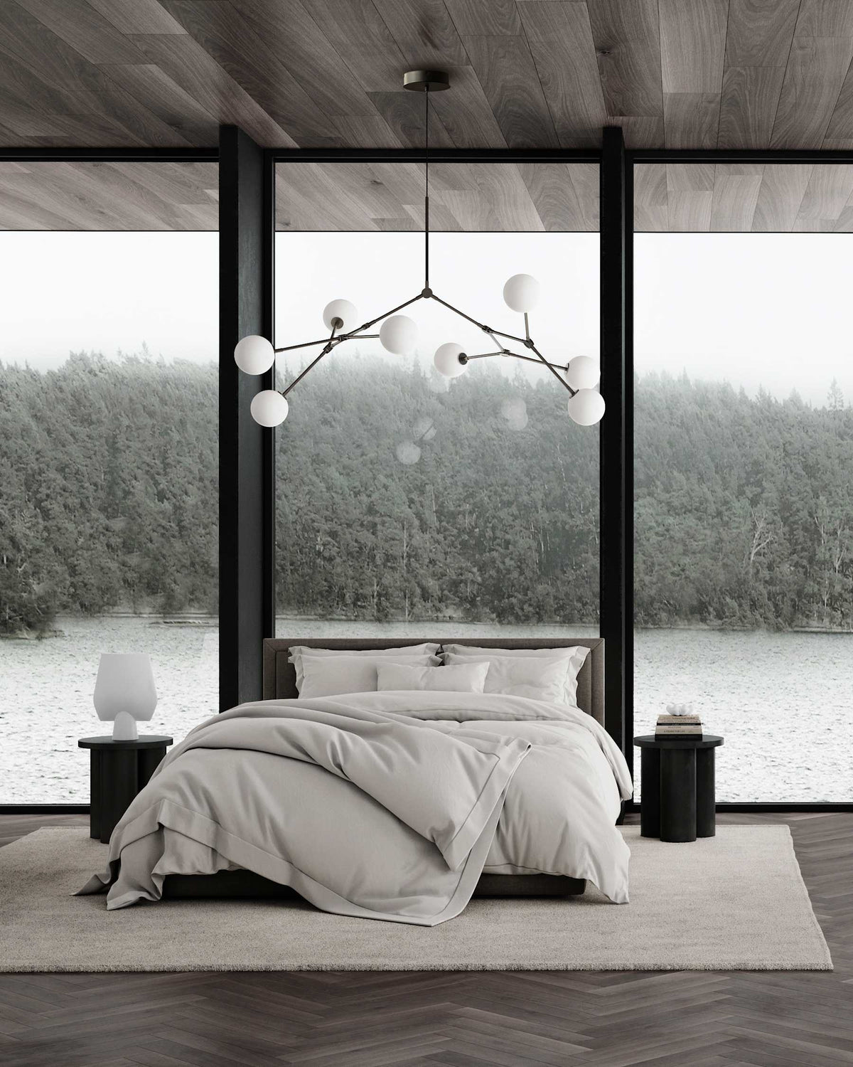 DROP BULP gray pendant lamp