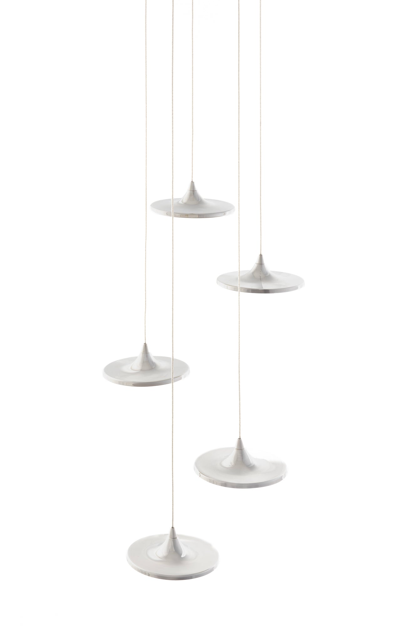 Pendelleuchten-Set LUNA inox